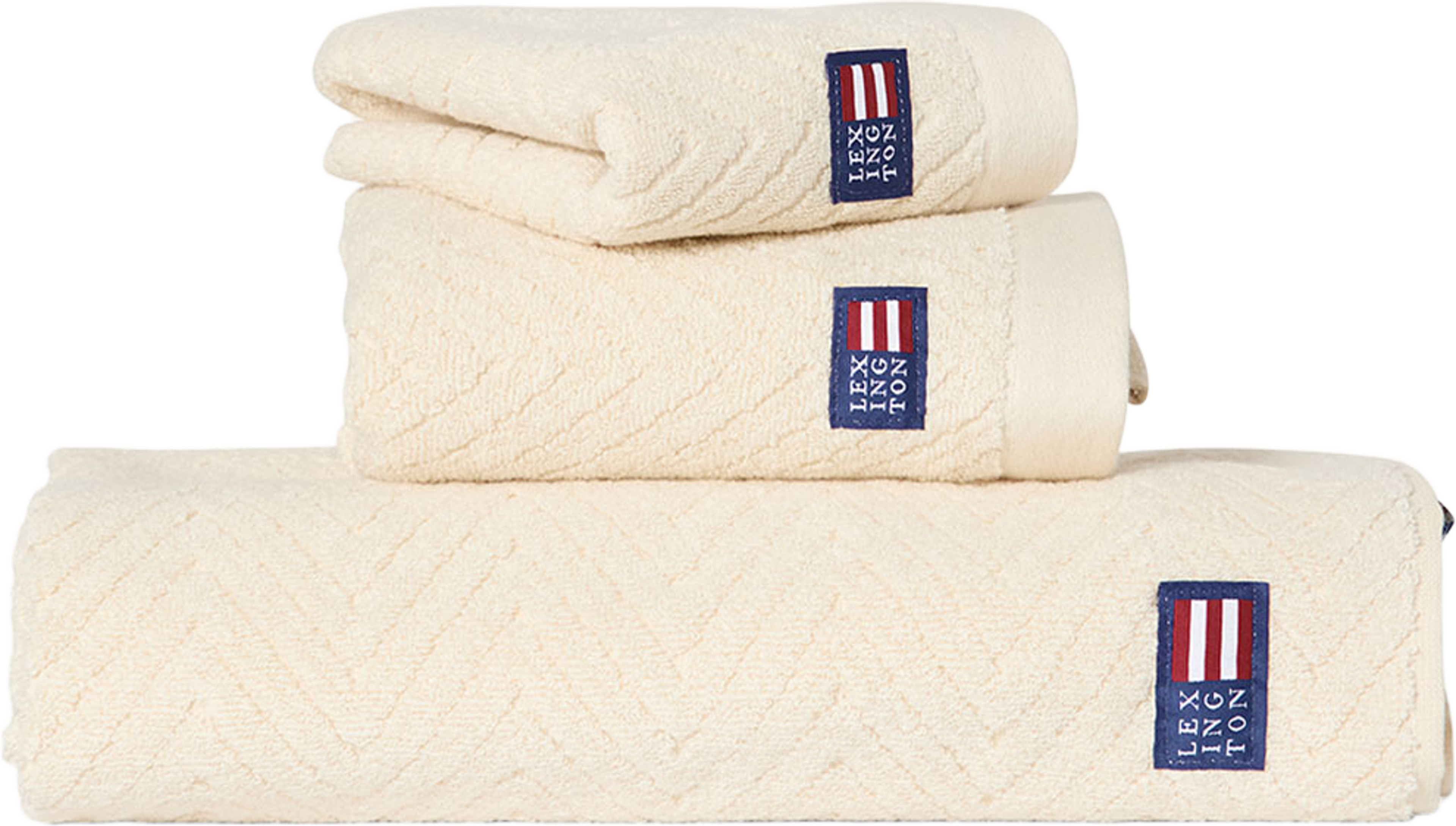 Herringbone Towel, från Lexington, i färgen Ecru. Klicka för att öppna bilden i stort format