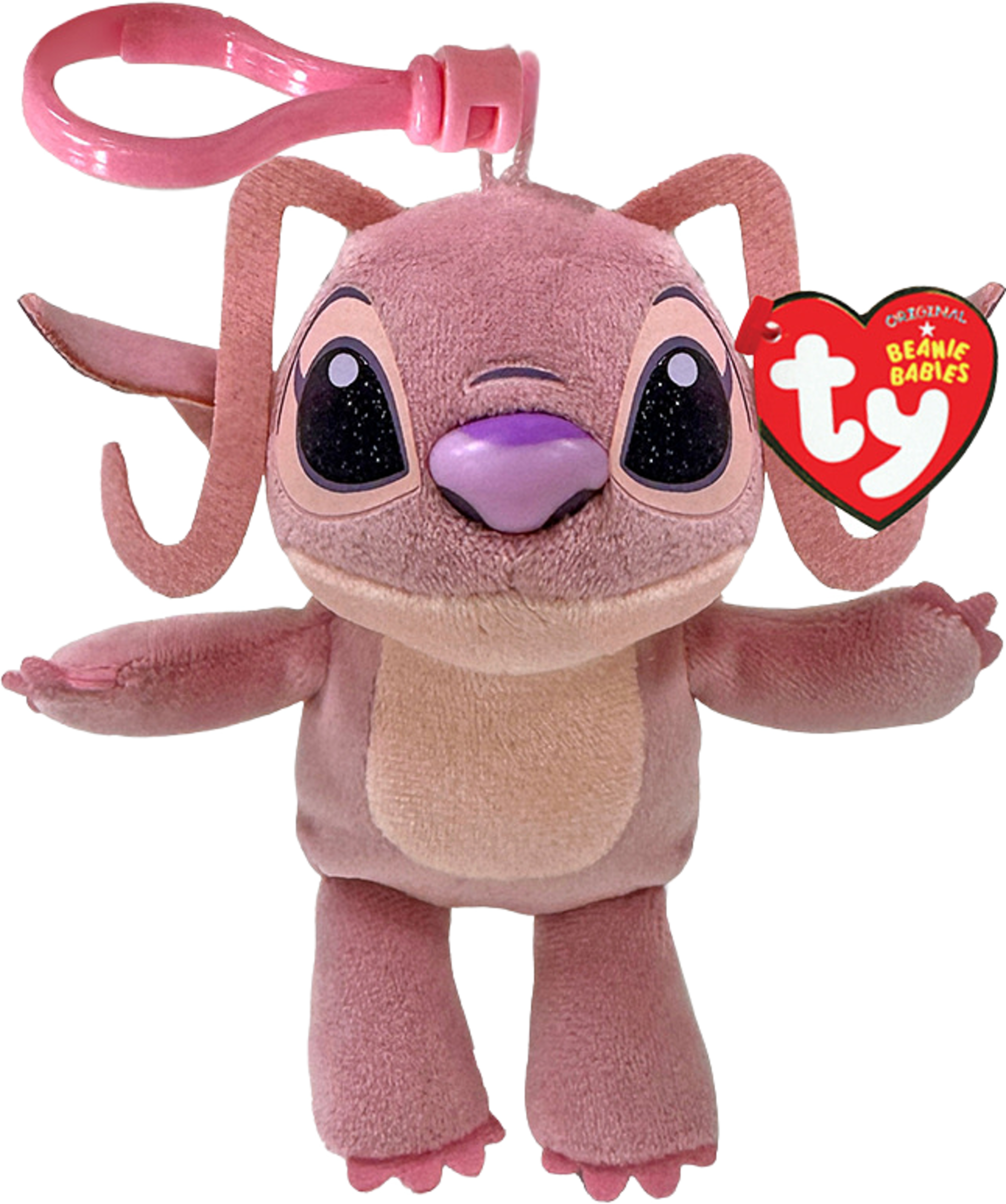 Angel Alien Pink Floppy Clip, från TY. Klicka för att öppna bilden i stort format