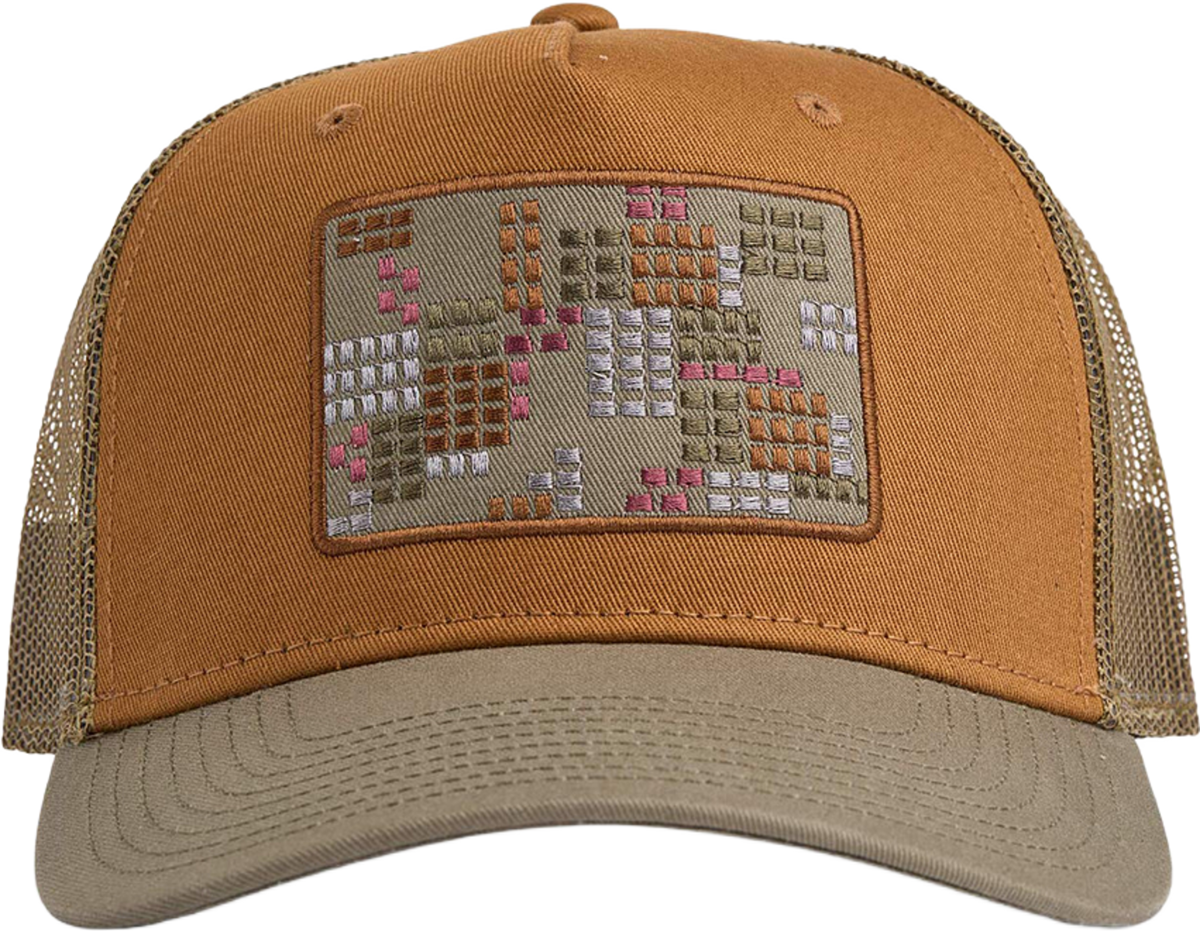 Dan A-Shape Trucker Cap, från Upfront, i färgen Cognac. Klicka för att öppna bilden i stort format