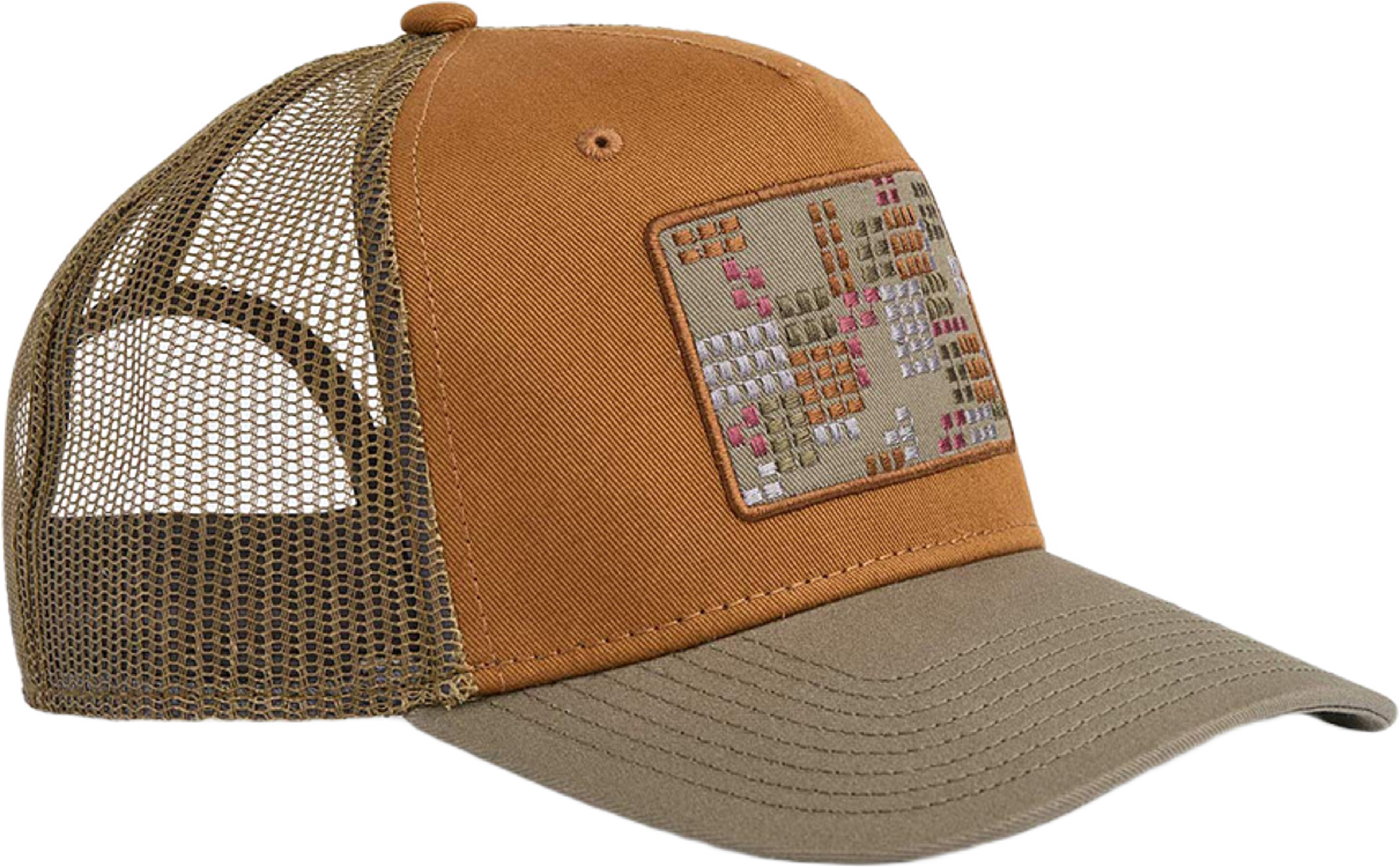 Dan A-Shape Trucker Cap, från Upfront, i färgen Cognac. Klicka för att öppna bilden i stort format