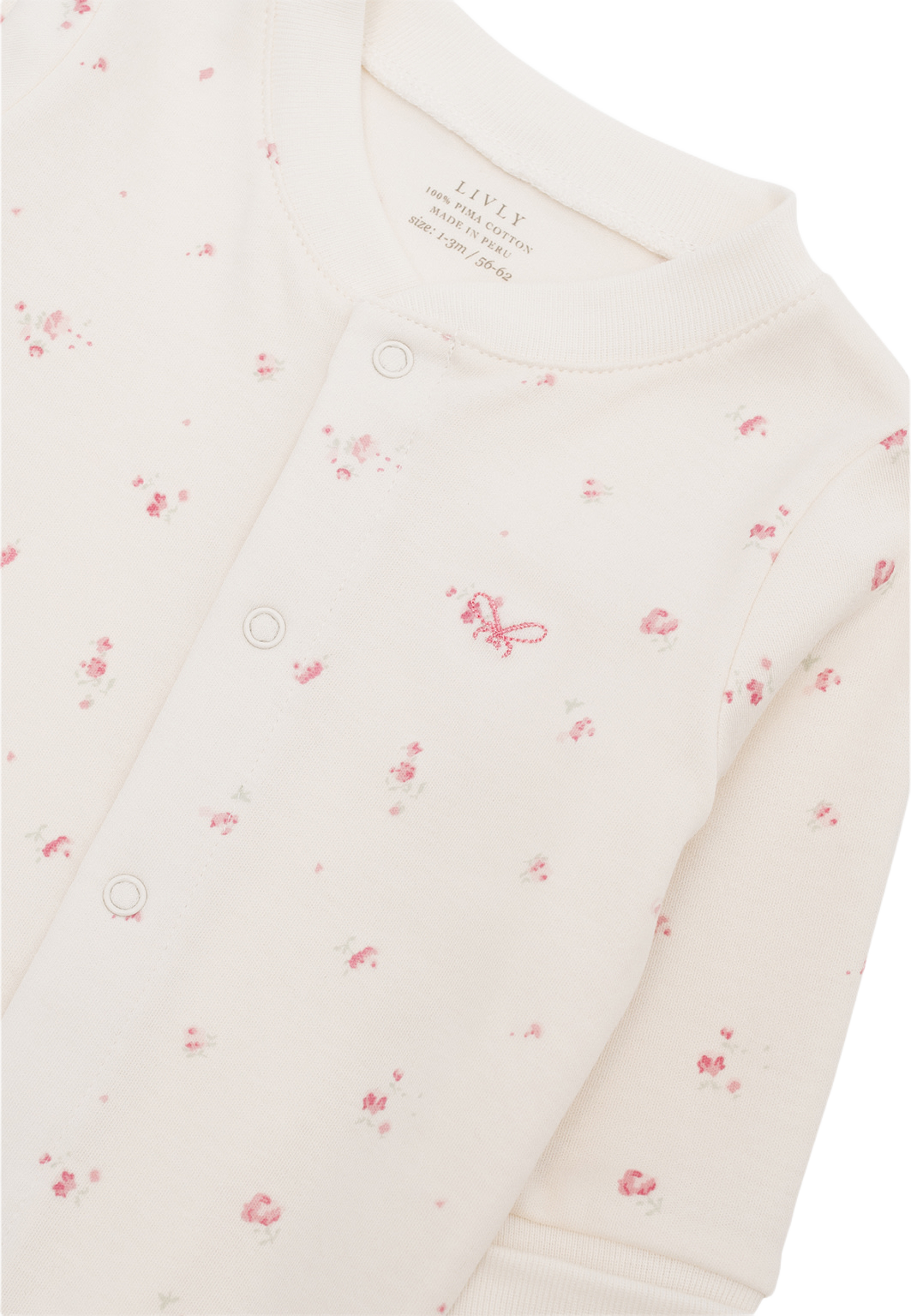 Rose Garden Overall, från Livly, i färgen Ivory. Klicka för att öppna bilden i stort format