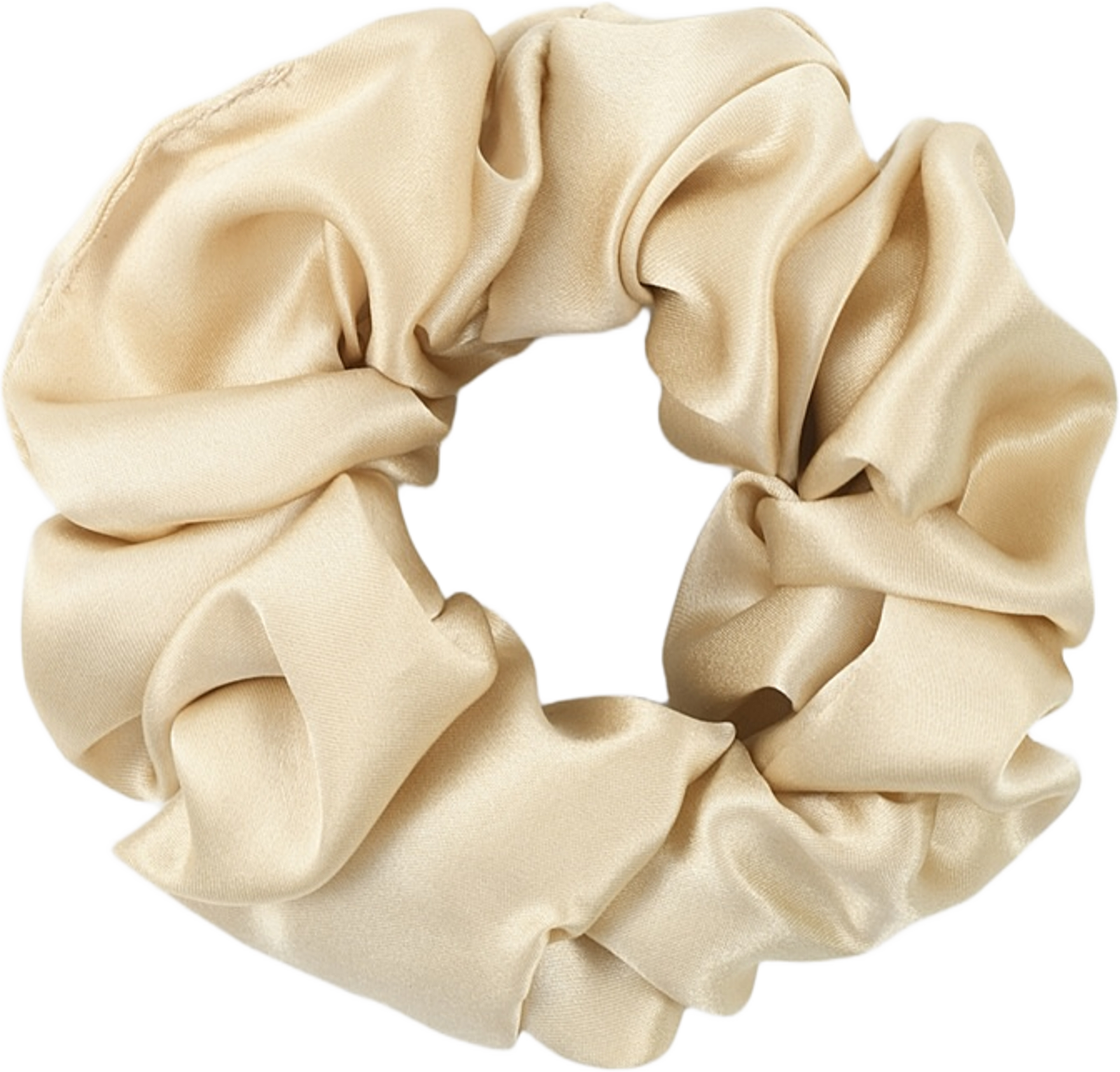 Silk Scrunchie Large, från Å BEAUTY, i färgen Champagne. Klicka för att öppna bilden i stort format