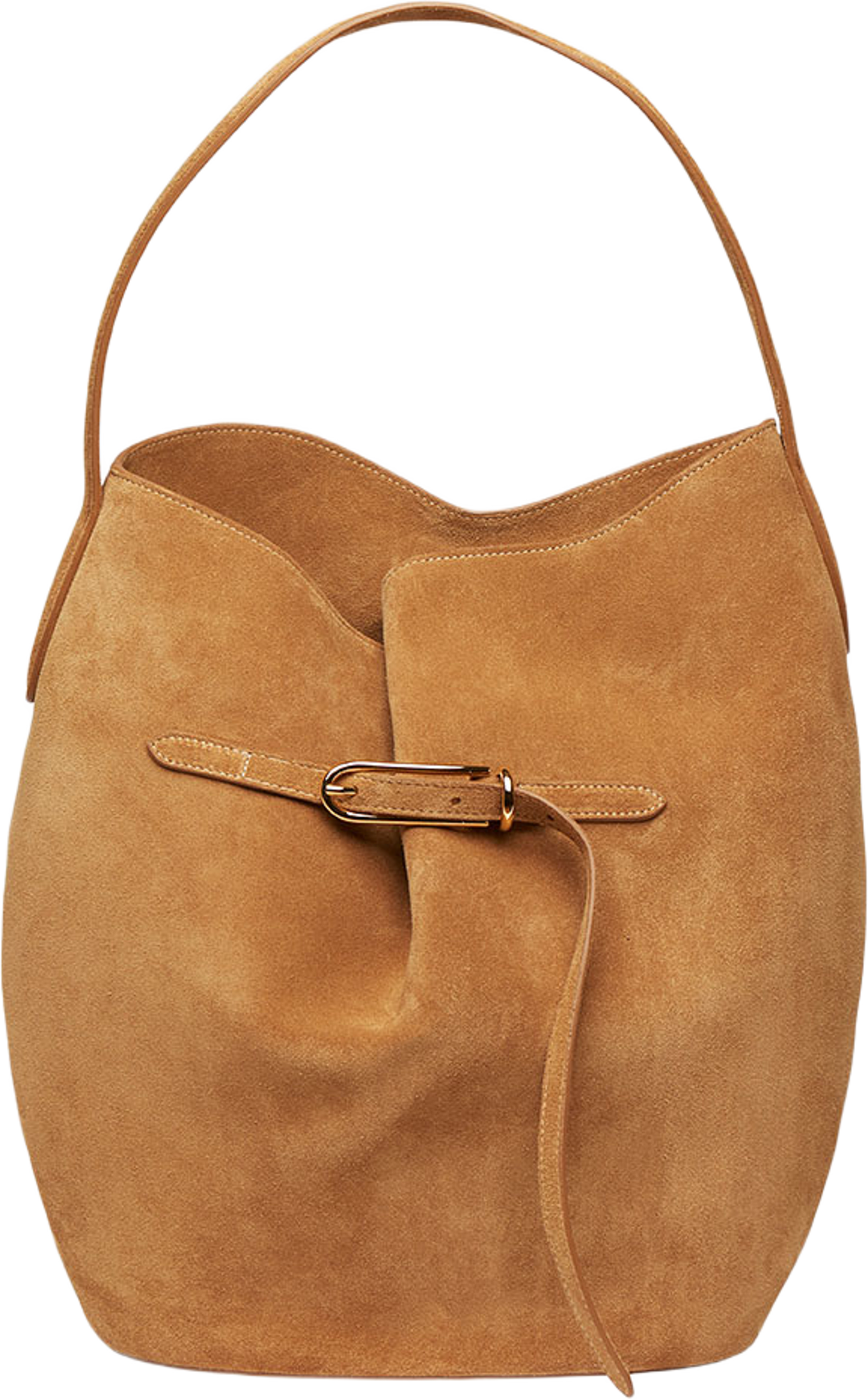 Belted Bucket Bag Large, från Liffner, i färgen Sand. Klicka för att öppna bilden i stort format