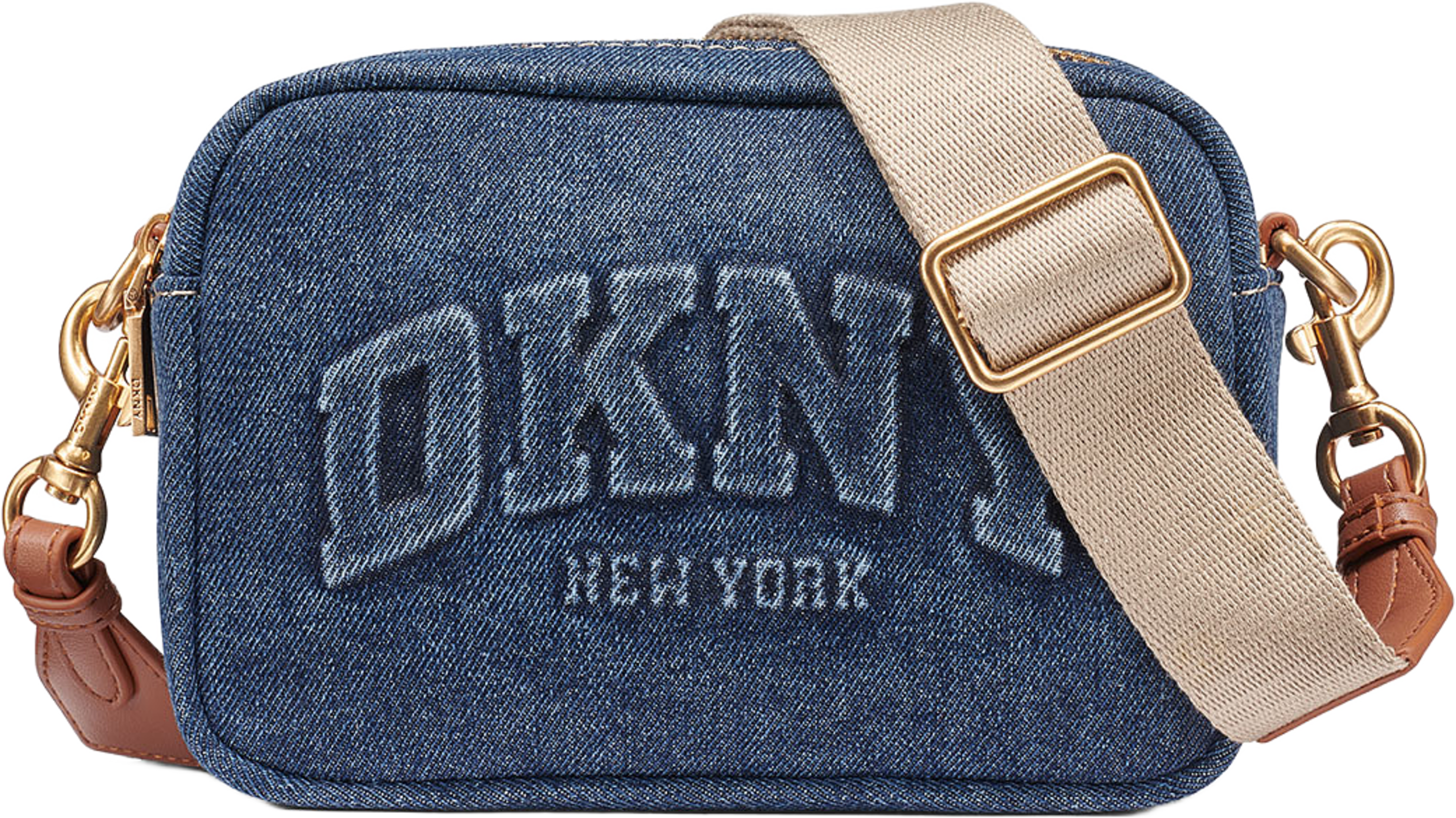 Hadlee Camera Crossbody Bag, från DKNY, i färgen Dark Denim. Klicka för att öppna bilden i stort format