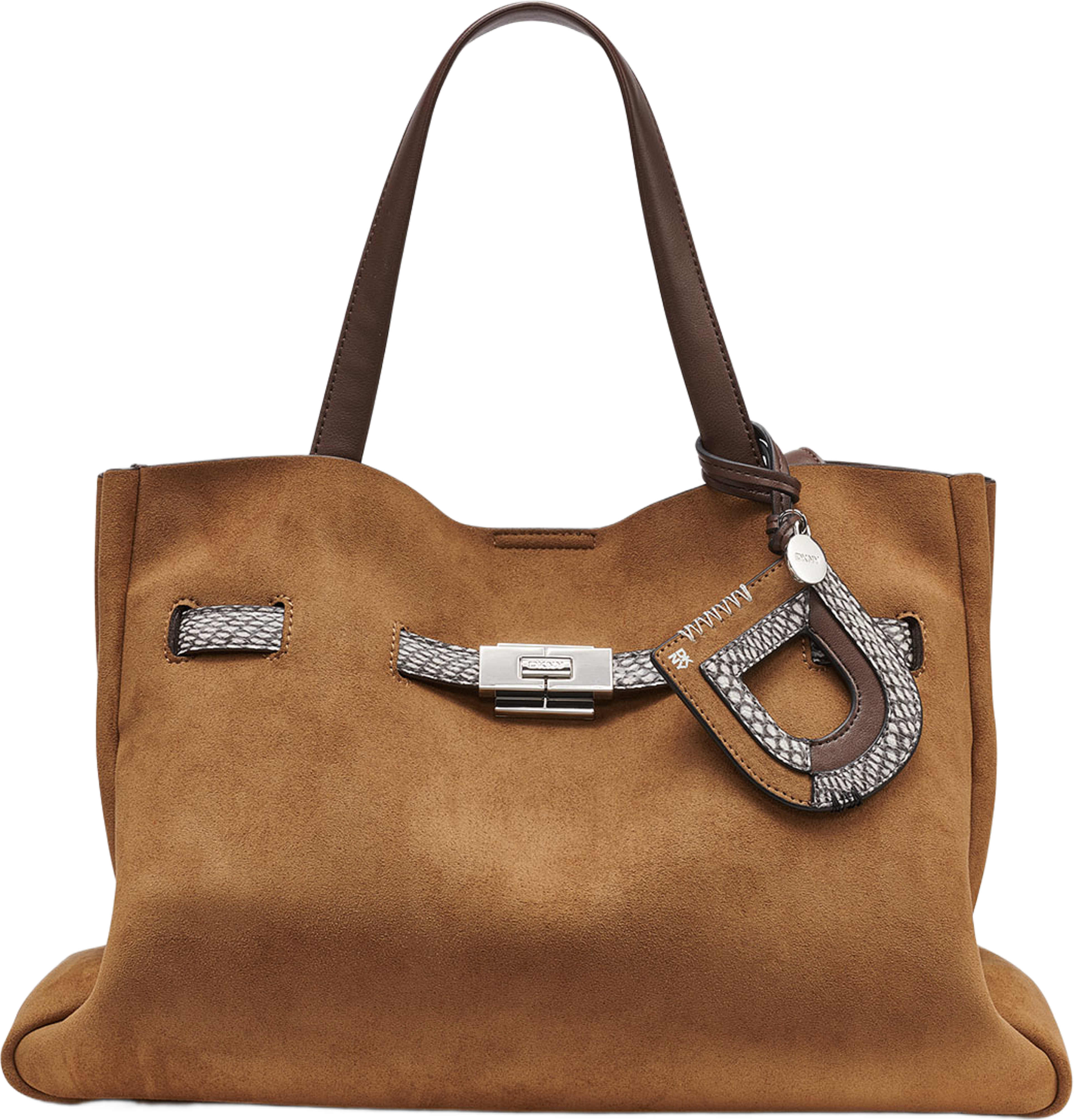 Bryar Large Satchel Bag, från DKNY, i färgen Almond. Klicka för att öppna bilden i stort format