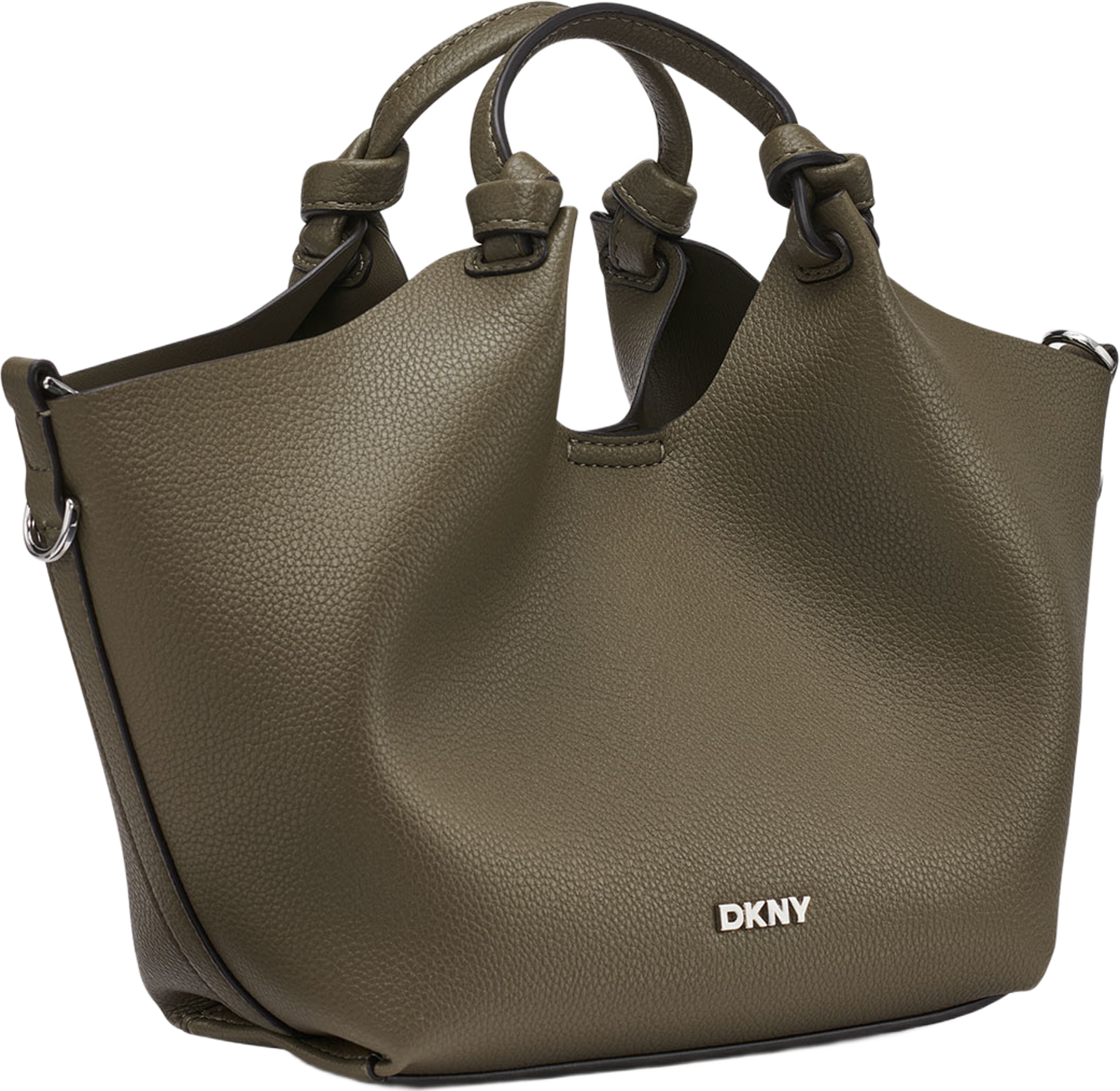Paula Small Tote Bag, från DKNY, i färgen Utility Green. Klicka för att öppna bilden i stort format