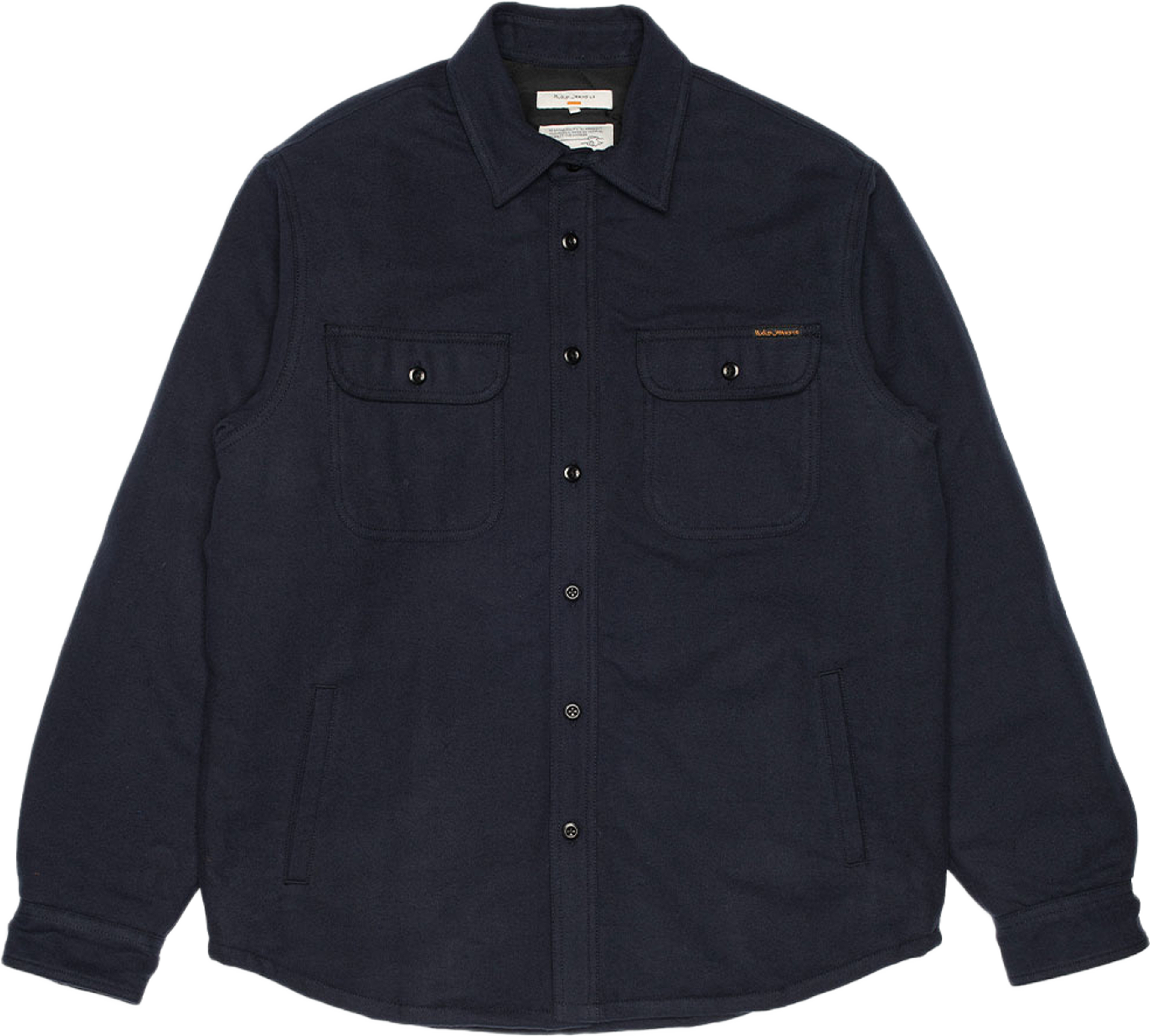Glenn Padded Shirt Flannel, från Nudie Jeans, i färgen Blueberry. Klicka för att öppna bilden i stort format