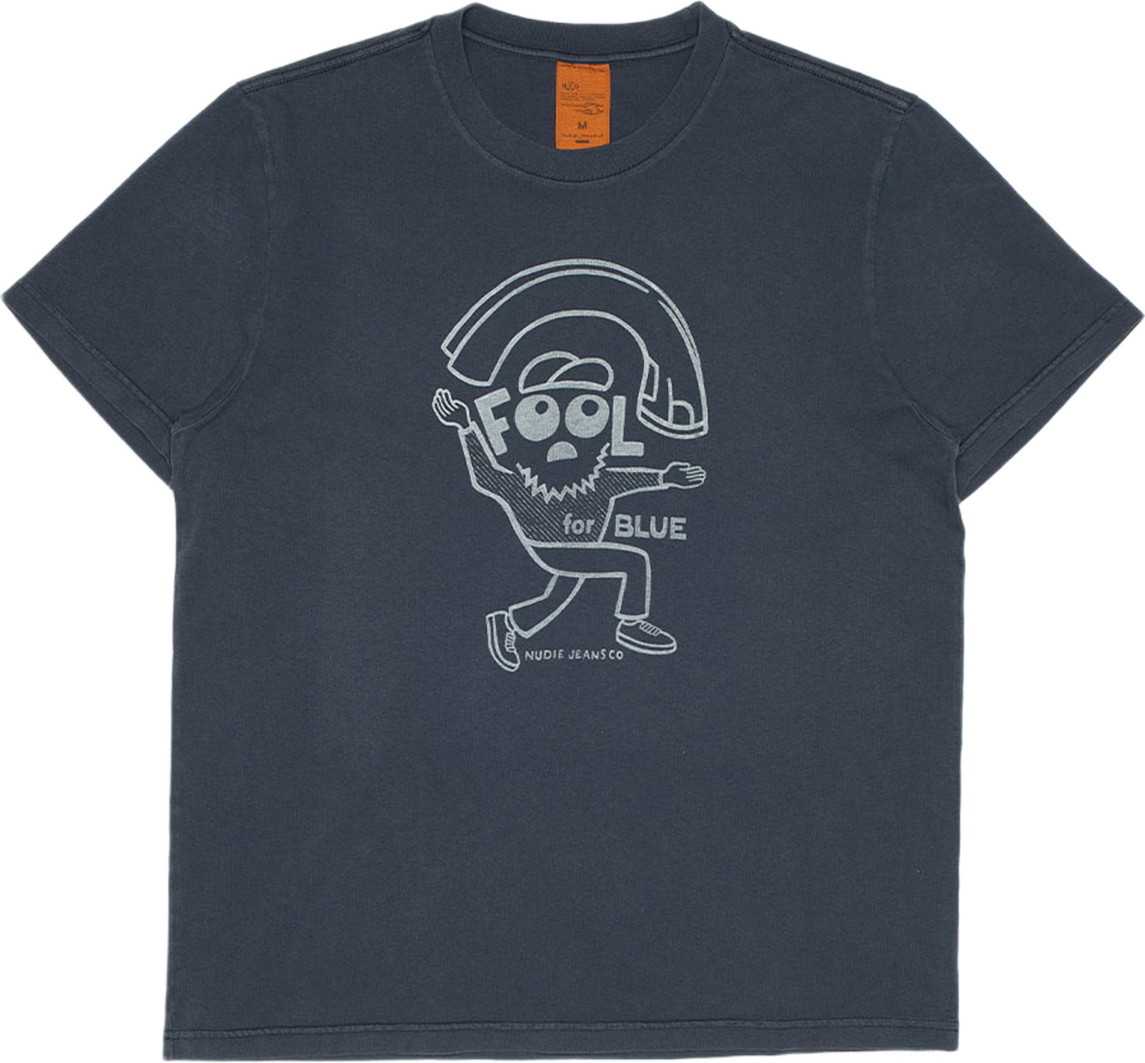 Roy T-Shirt Jeanjuggler, från Nudie Jeans, i färgen Dark Blue. Klicka för att öppna bilden i stort format