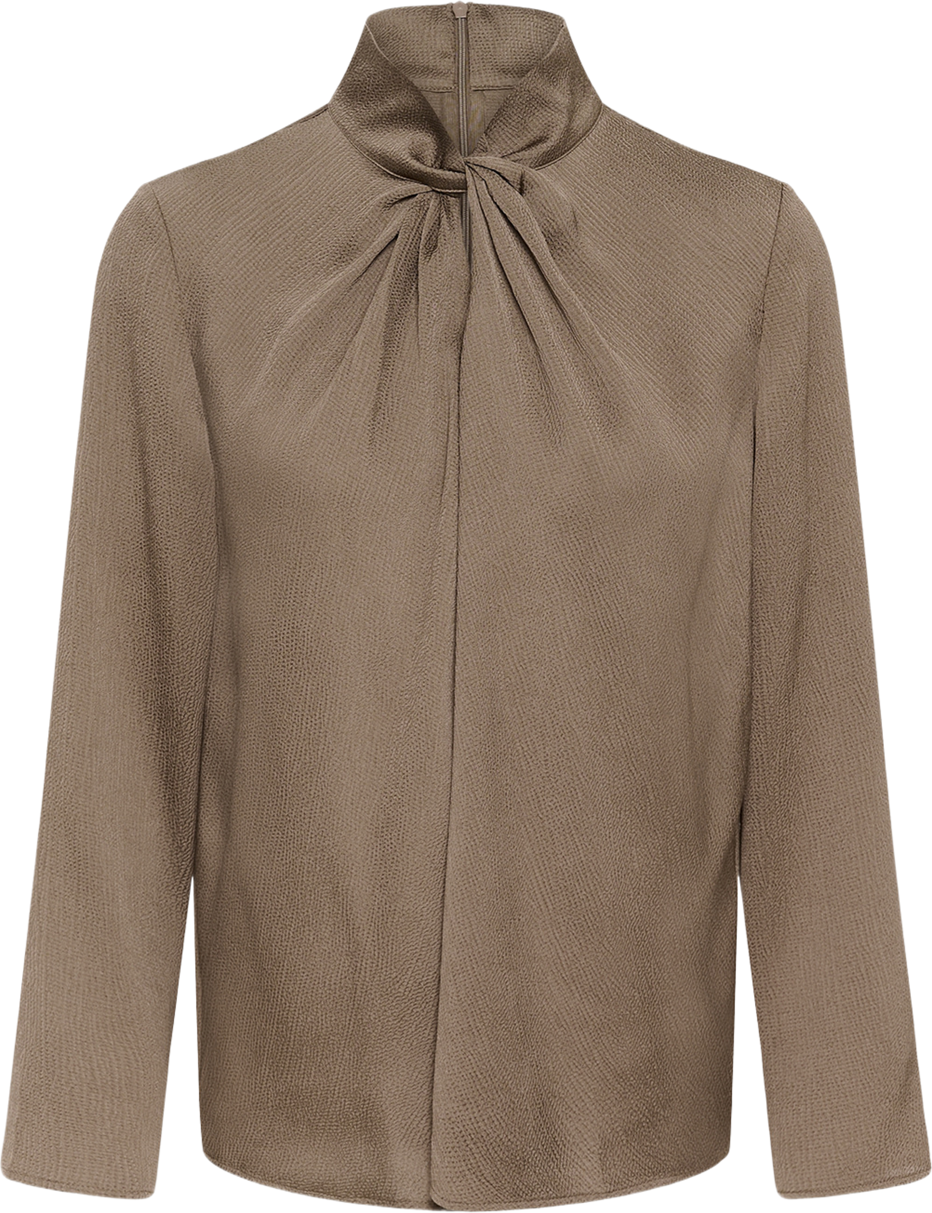 SLParis Nadeya Blouse LS, från Soaked In Luxury, i färgen Walnut. Klicka för att öppna bilden i stort format