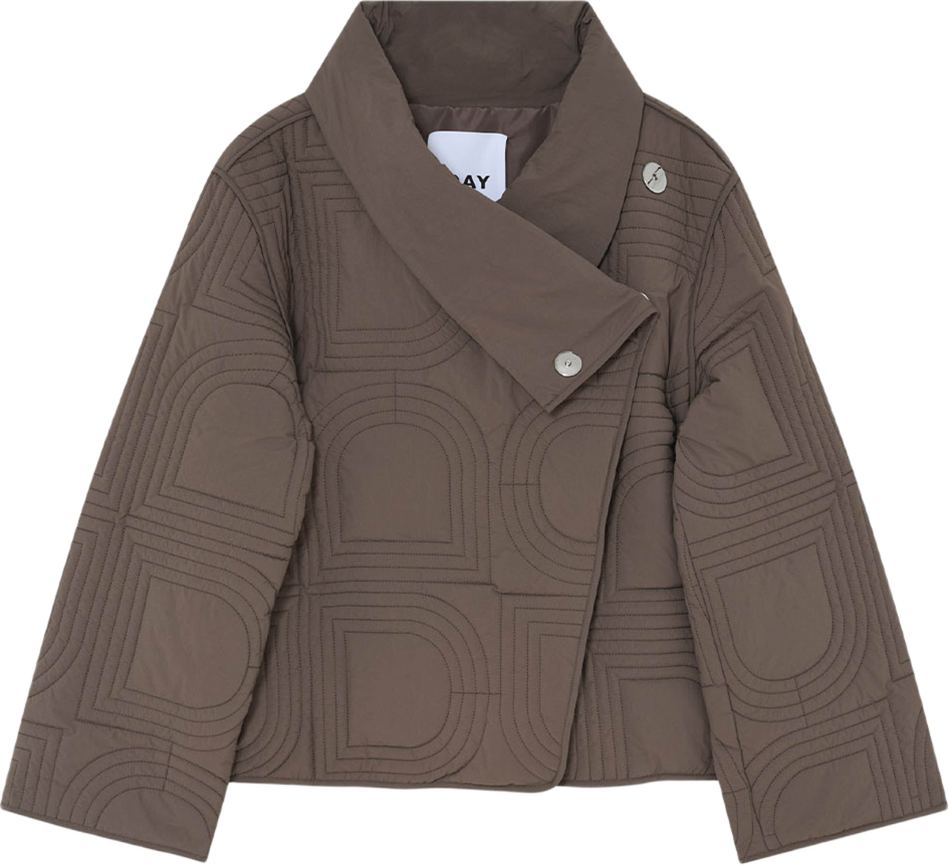 Mel Rhombus Quilt Jacket, från DAY Birger et Mikkelsen, i färgen Walnut. Klicka för att öppna bilden i stort format
