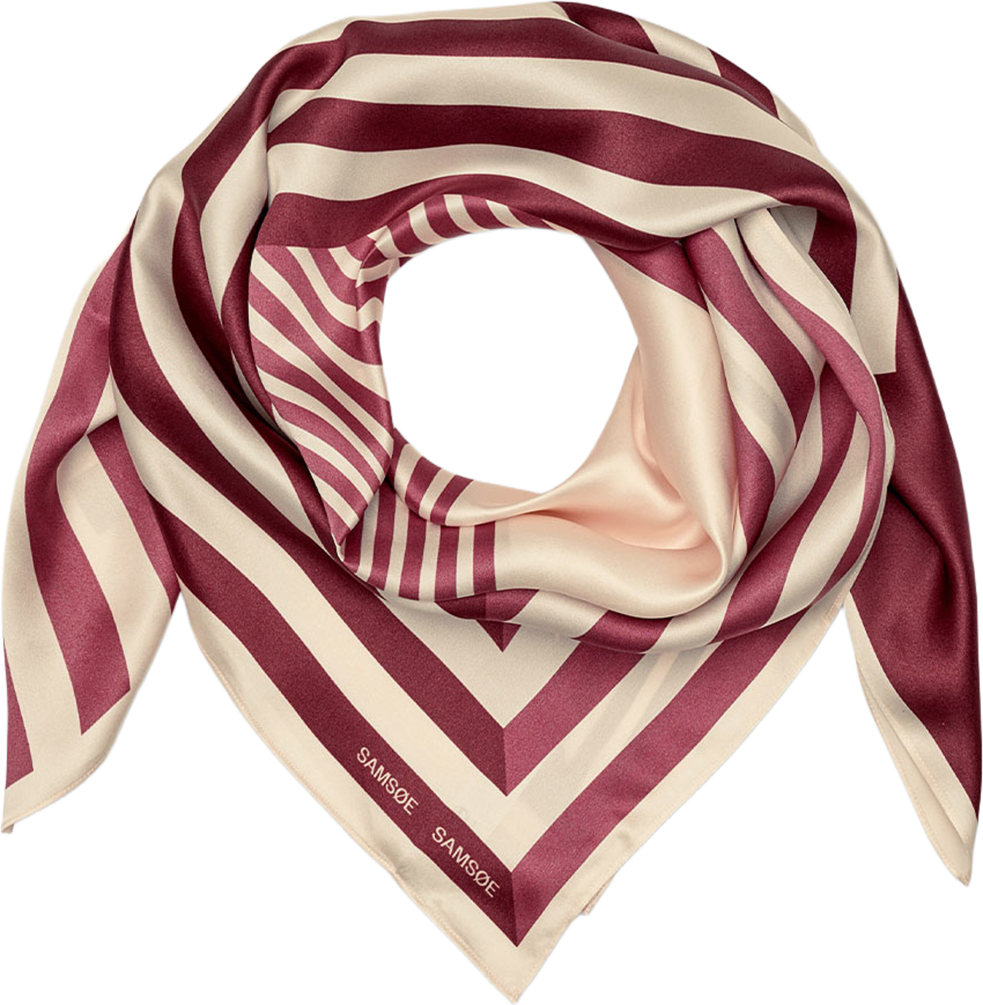 Saelli Scarf 16034, från SAMSOE SAMSOE, i färgen Zinfandel St. Klicka för att öppna bilden i stort format