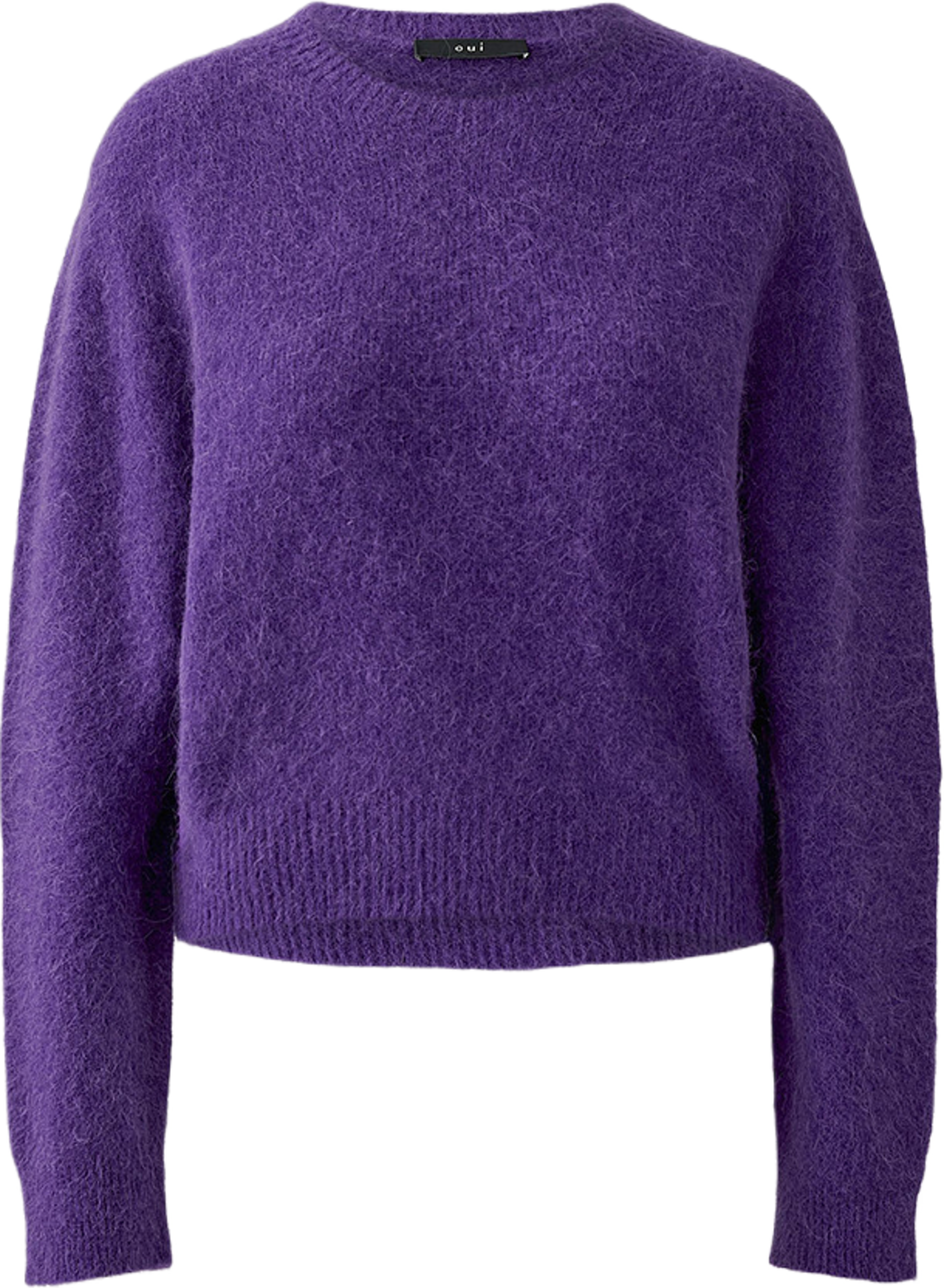 Stickad tröja, från Oui, i färgen Ultra Violett. Klicka för att öppna bilden i stort format