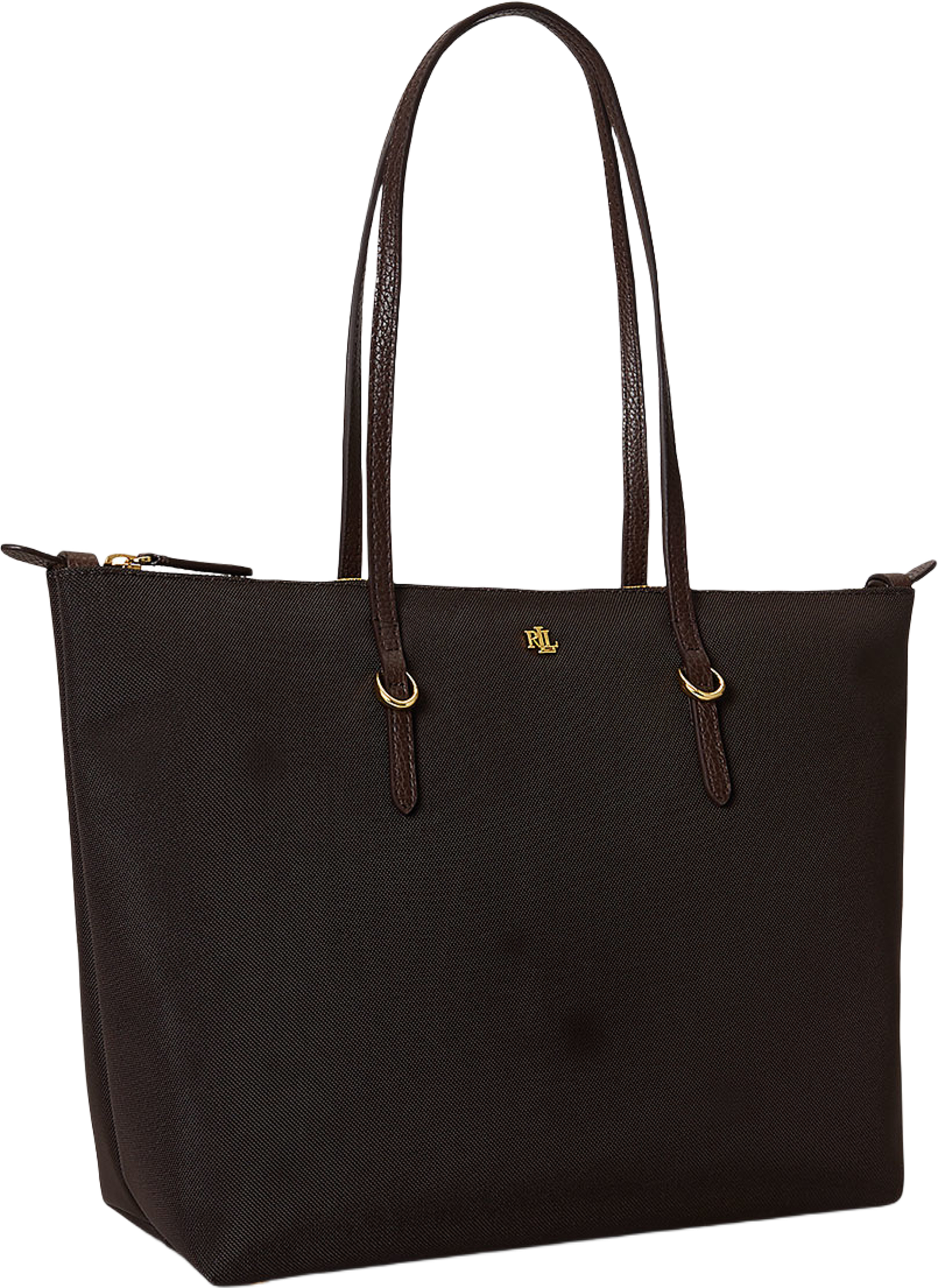 Nylon Medium Keaton Tote, från Lauren Ralph Lauren, i färgen Chestnut Brown/Chestnut Brown. Klicka för att öppna bilden i stort format