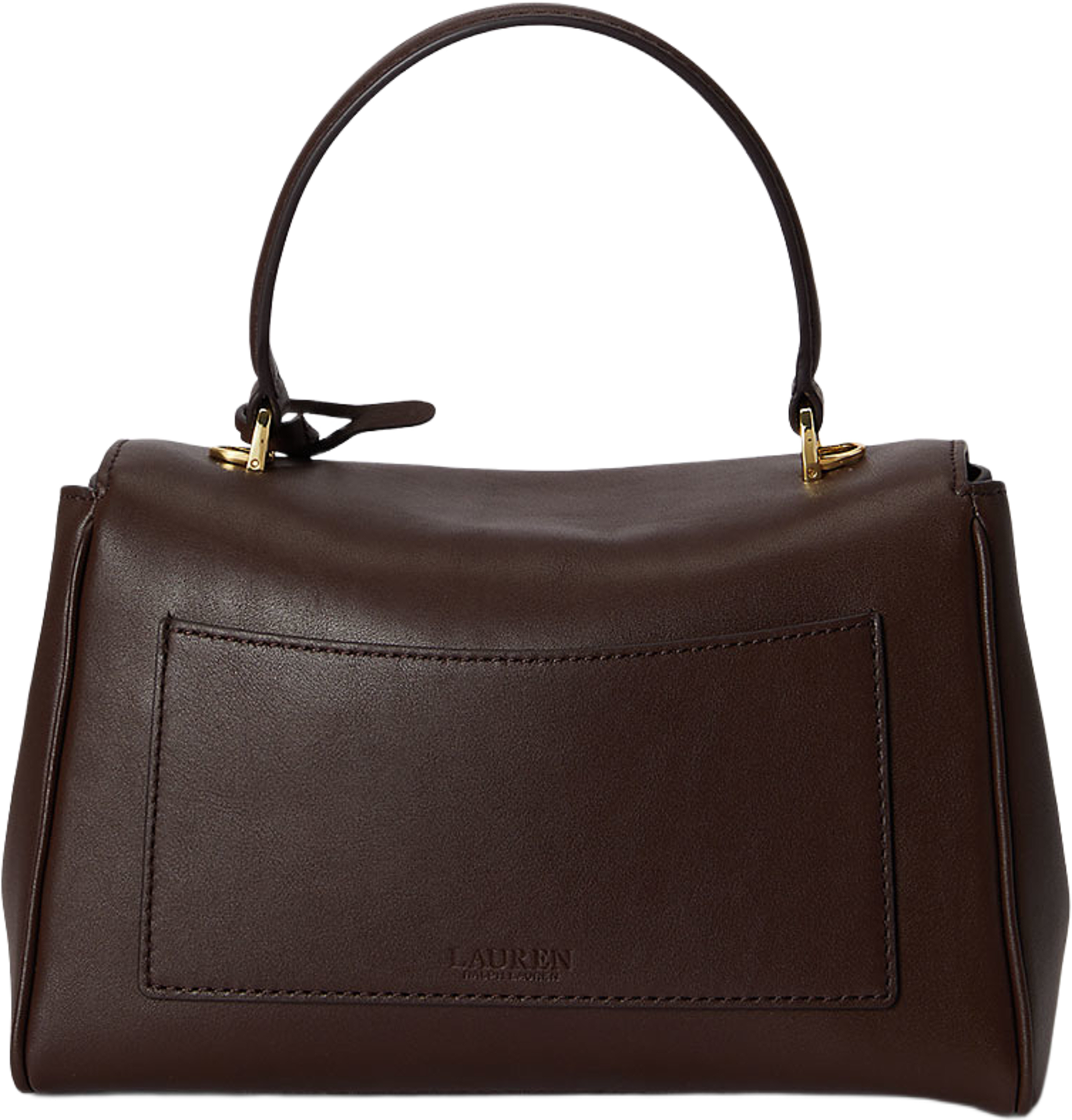 Nappa Leather Small Farrah Soft Satchel, från Lauren Ralph Lauren, i färgen Chestnut Brown. Klicka för att öppna bilden i stort format