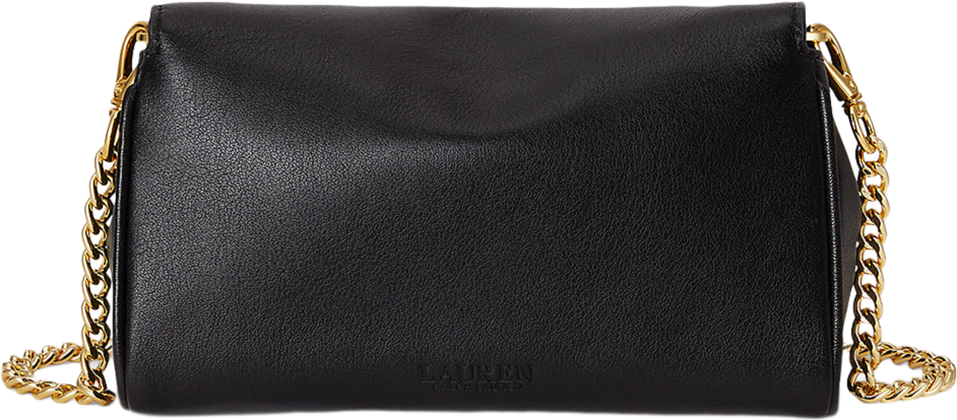 Nappa Leather Tanner Crossbody Wallet, från Lauren Ralph Lauren, i färgen Black. Klicka för att öppna bilden i stort format
