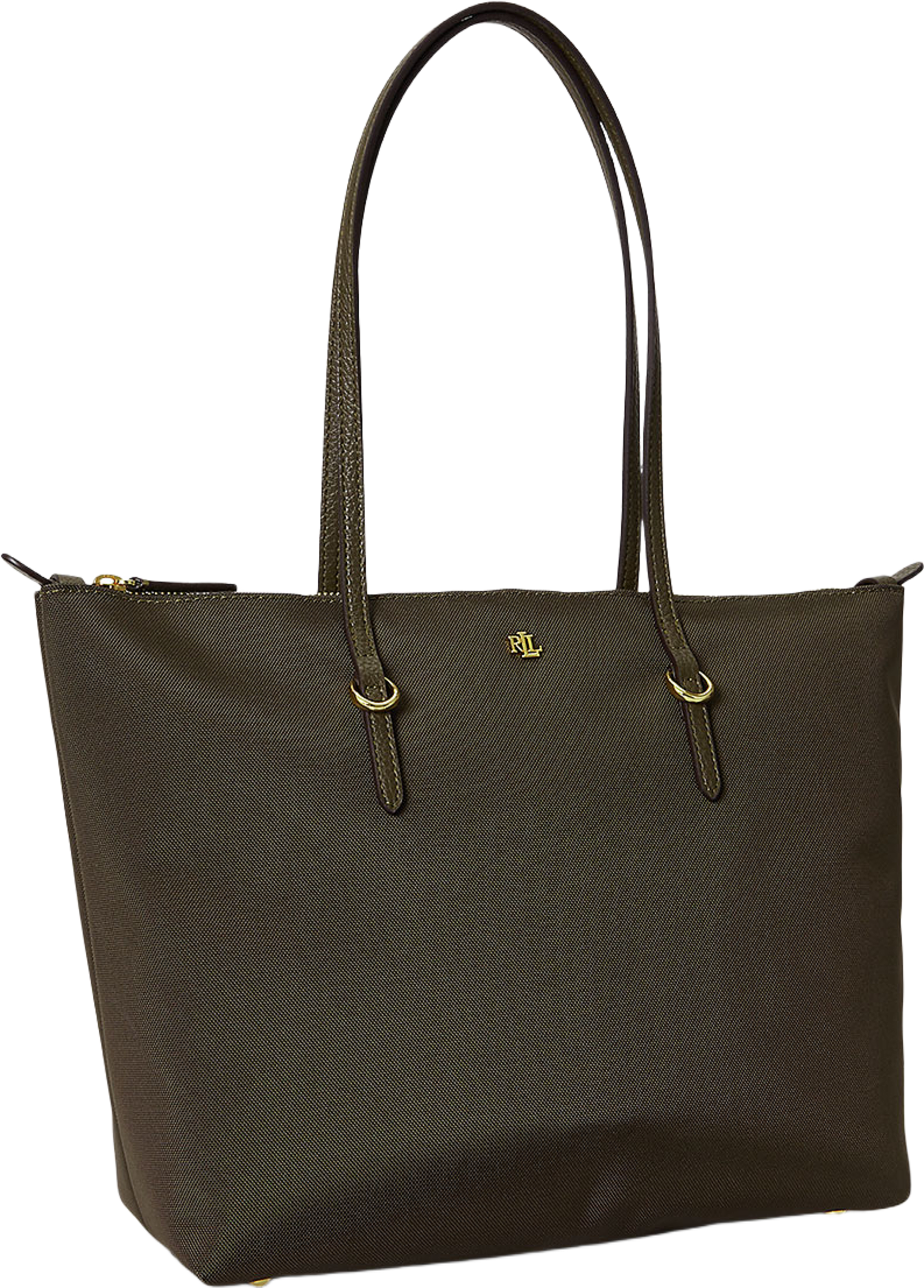 Nylon Medium Keaton Tote, från Lauren Ralph Lauren, i färgen Botanic Green/Botanic Green. Klicka för att öppna bilden i stort format