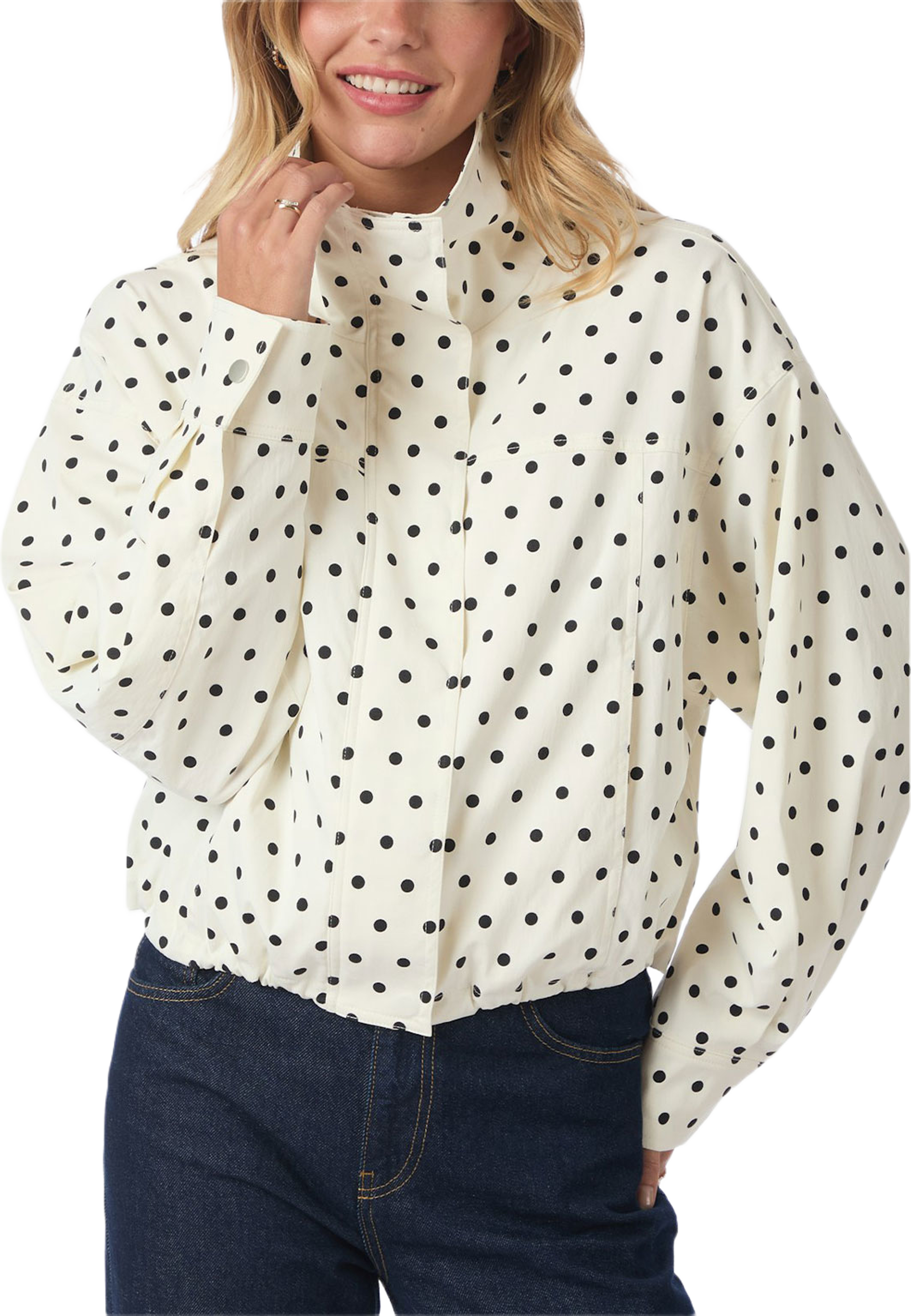 Callisa Dot Jacket, från Neo Noir, i färgen White. Klicka för att öppna bilden i stort format