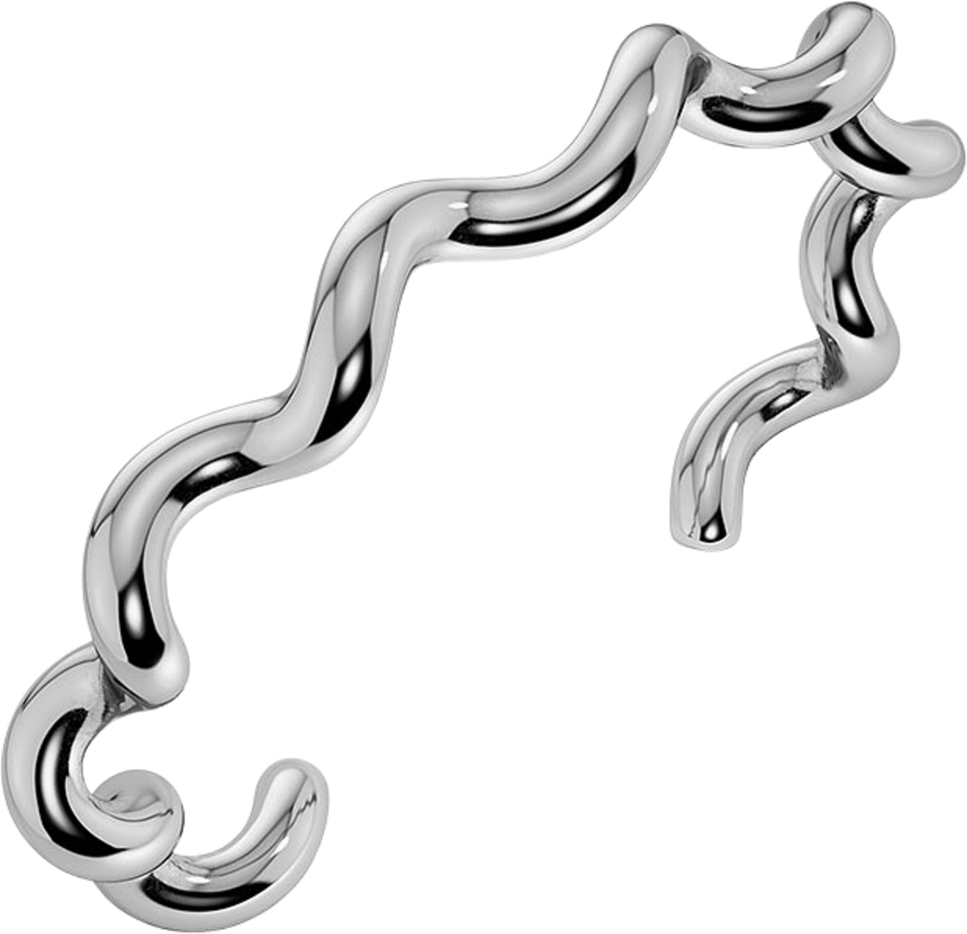 Spiral Bangle Silver, från Edblad, i färgen Silver. Klicka för att öppna bilden i stort format