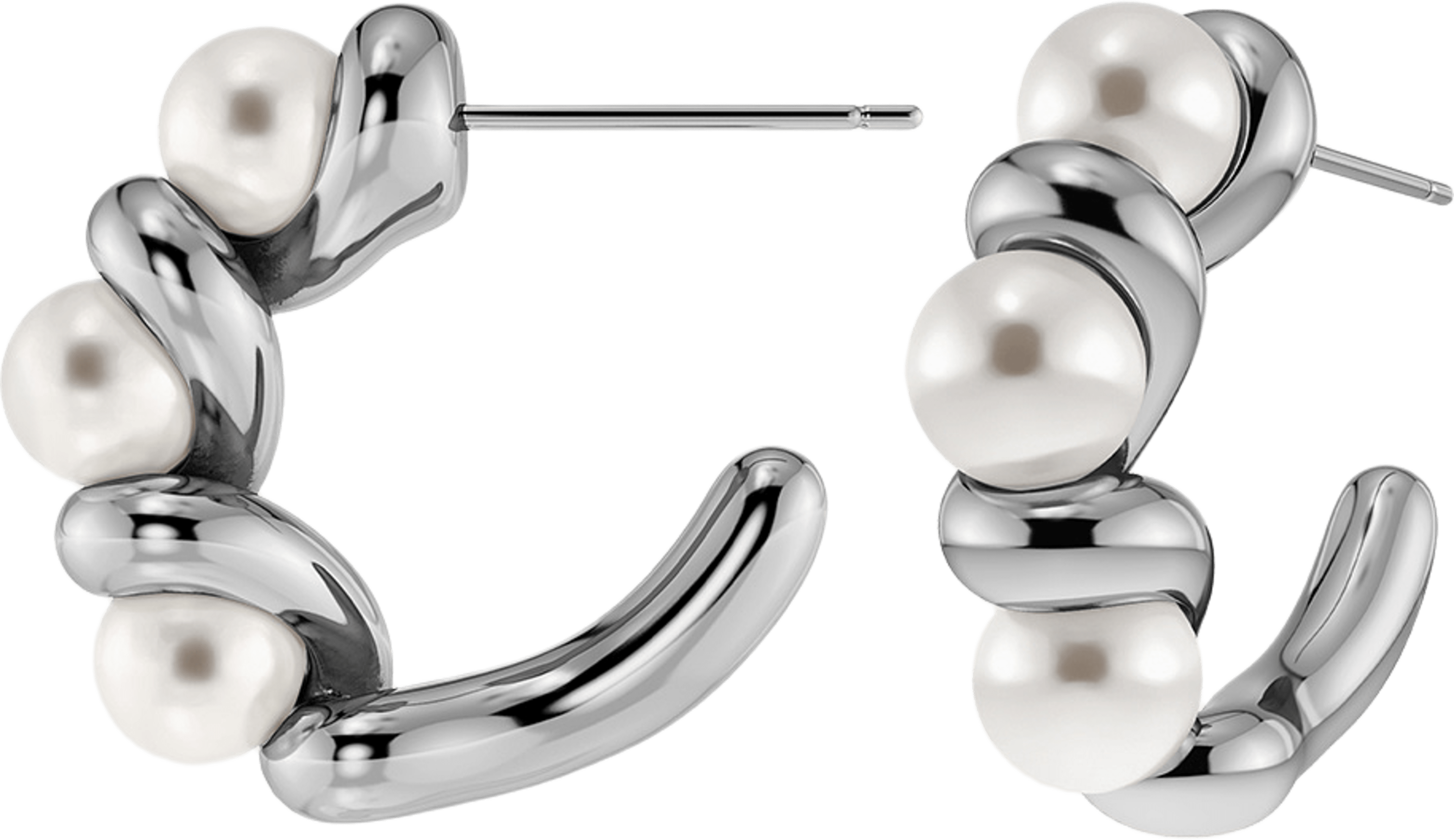 Margot Hoops L Silver, från Edblad, i färgen Silver. Klicka för att öppna bilden i stort format