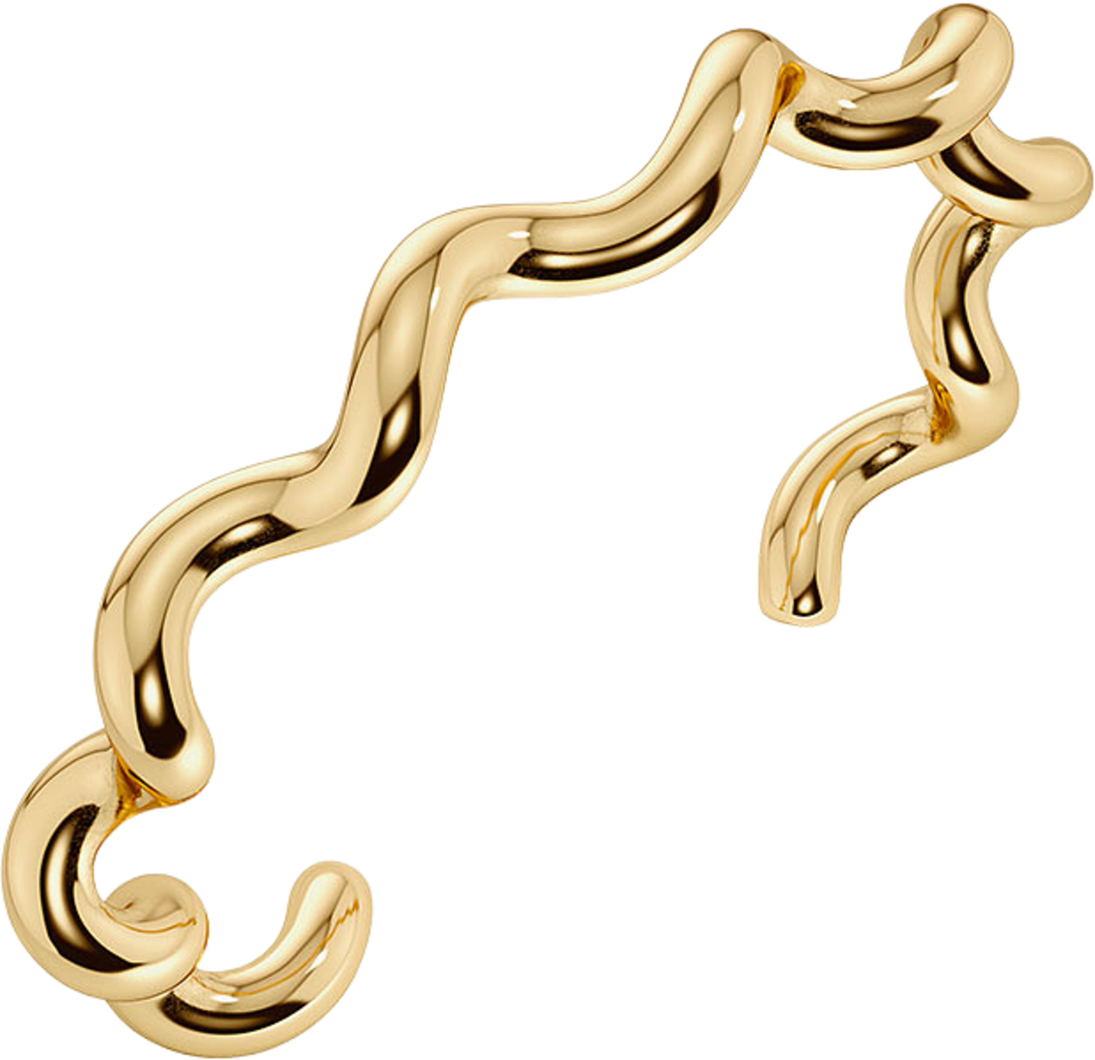 Spiral Bangle Gold, från Edblad, i färgen Gold. Klicka för att öppna bilden i stort format