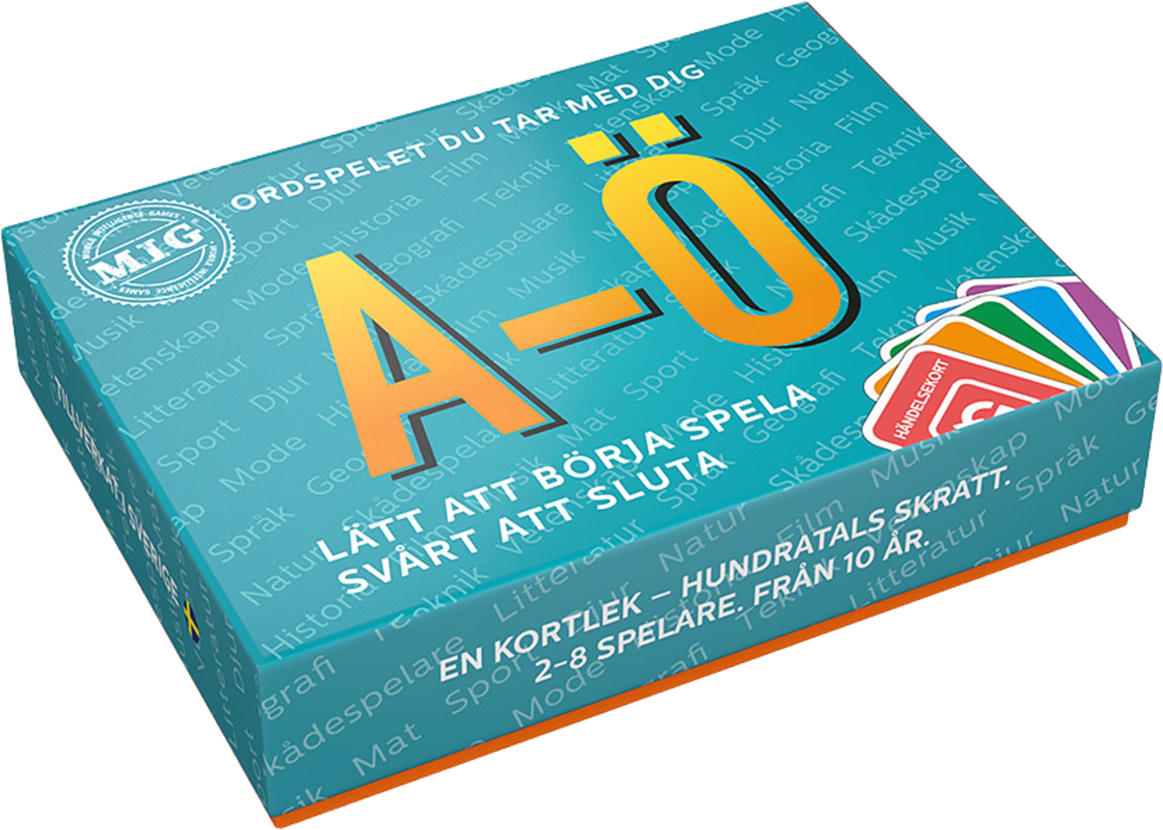 A-Ö, från M.I.G, i färgen Turkos. Klicka för att öppna bilden i stort format
