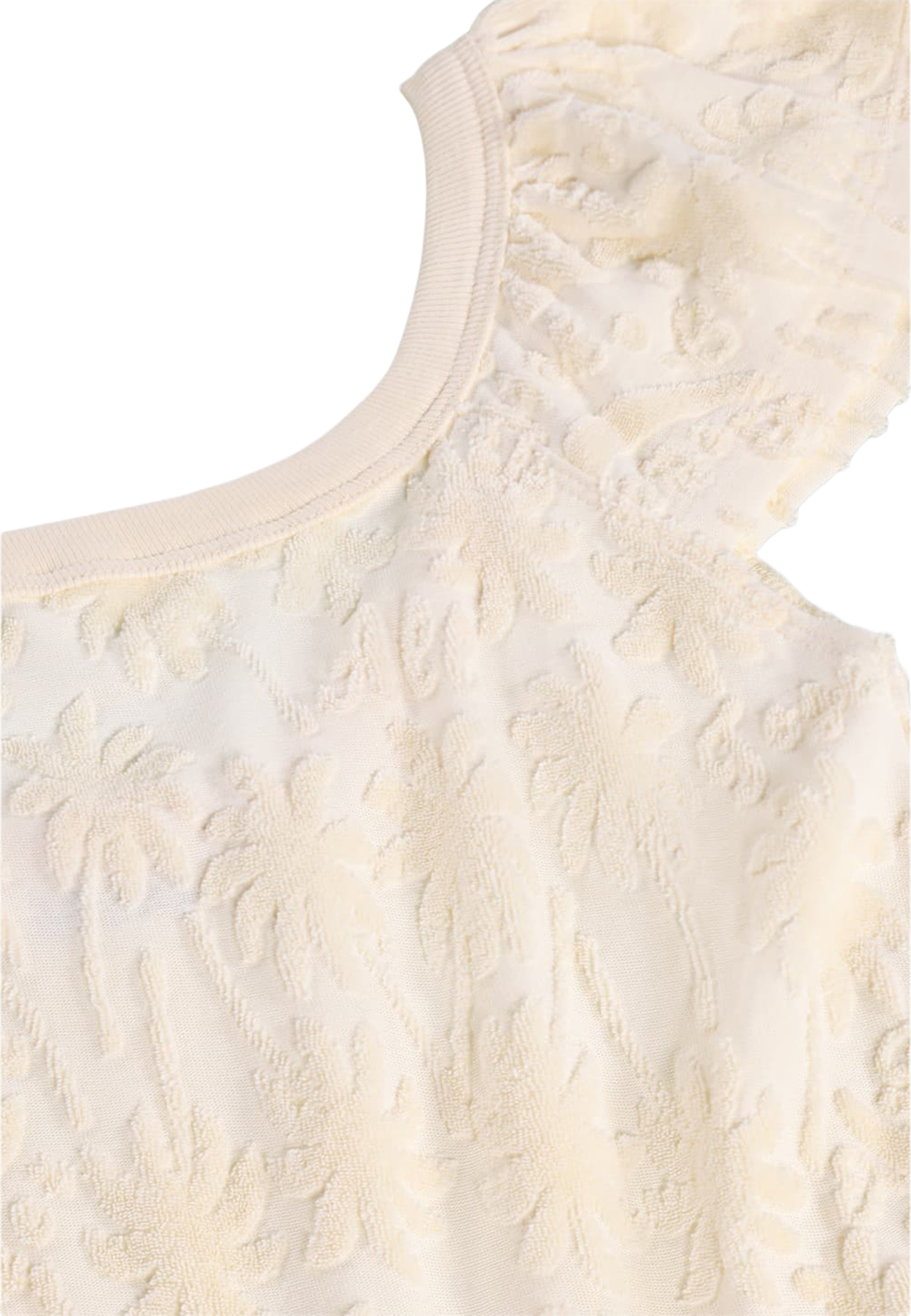 Avery Jumpsuit, från Molo, i färgen Palm Terry. Klicka för att öppna bilden i stort format