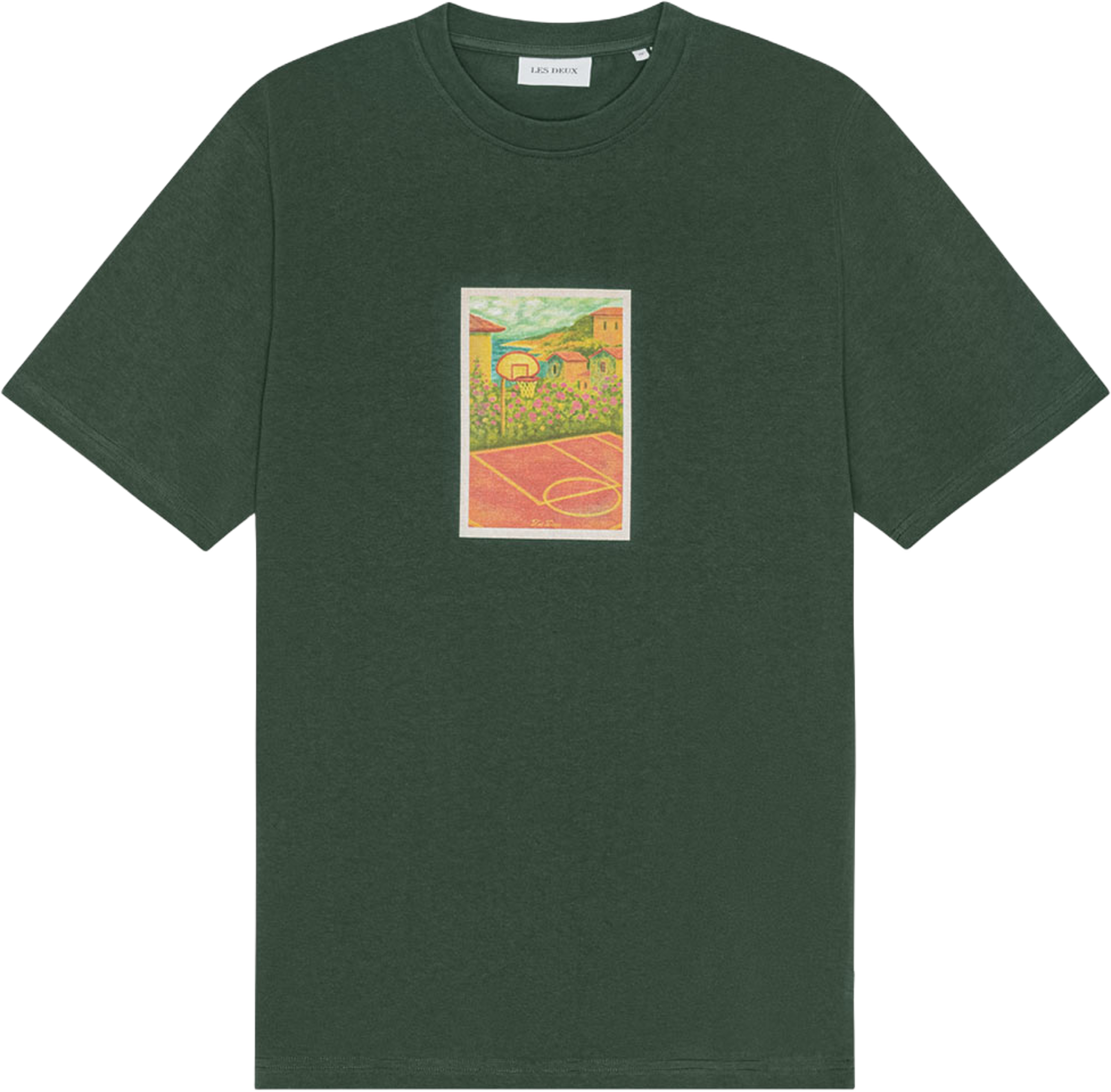 Court T-Shirt, från LES DEUX, i färgen Pine Green. Klicka för att öppna bilden i stort format