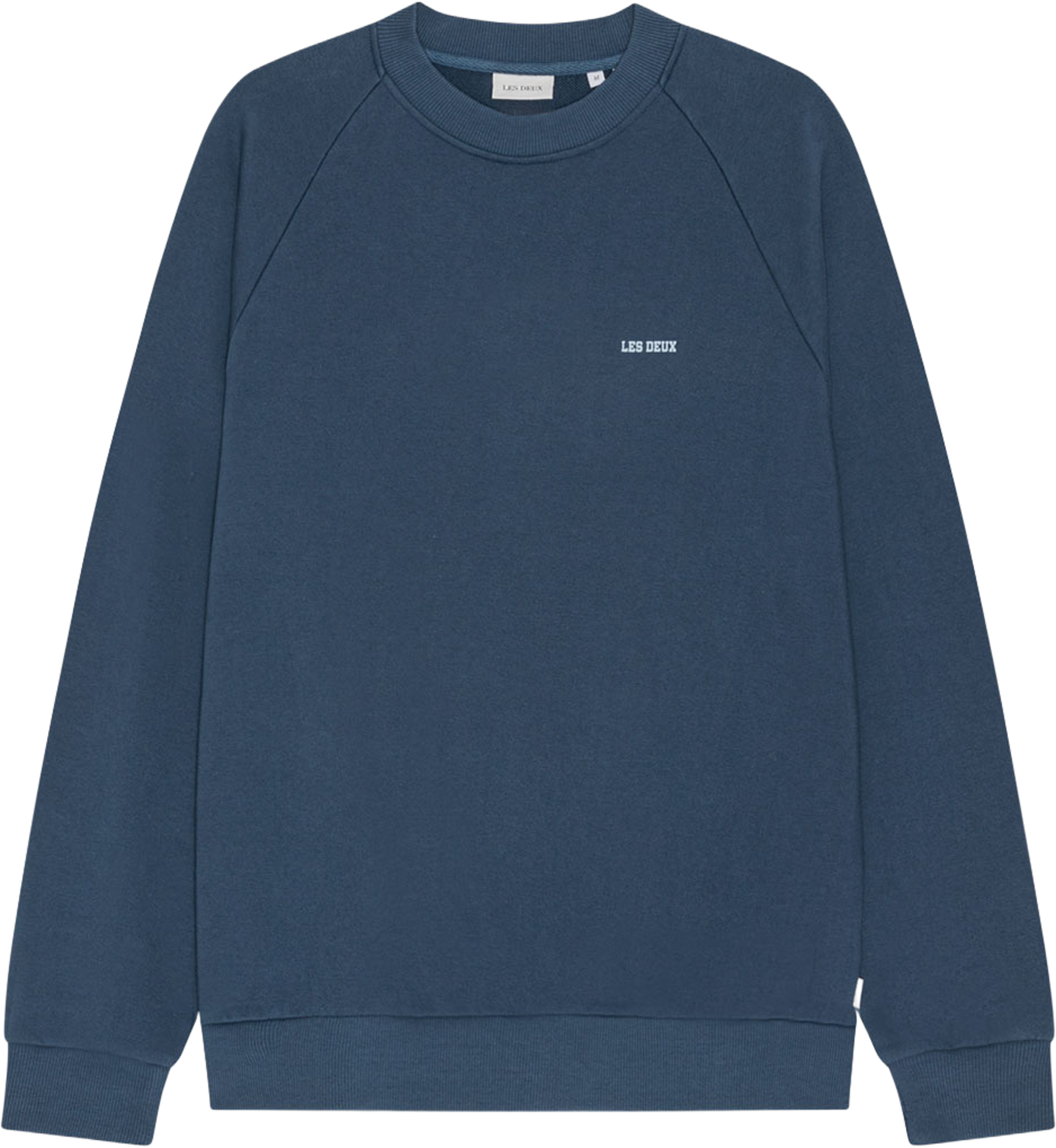 Mini Logo Sweatshirt, från LES DEUX, i färgen Dark Denim Blue. Klicka för att öppna bilden i stort format