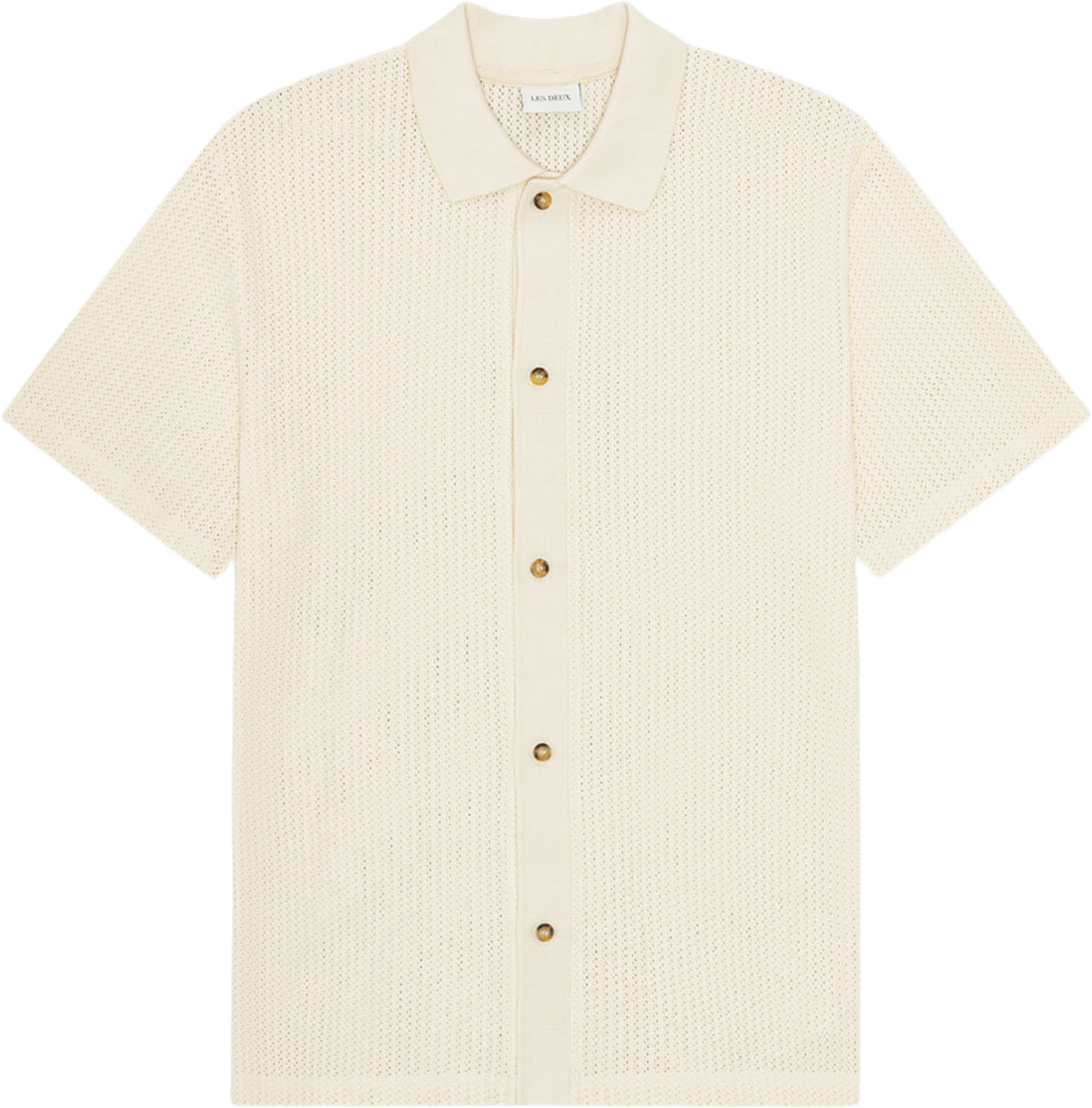 Pointelle Shirt, från LES DEUX, i färgen Eggnog White. Klicka för att öppna bilden i stort format
