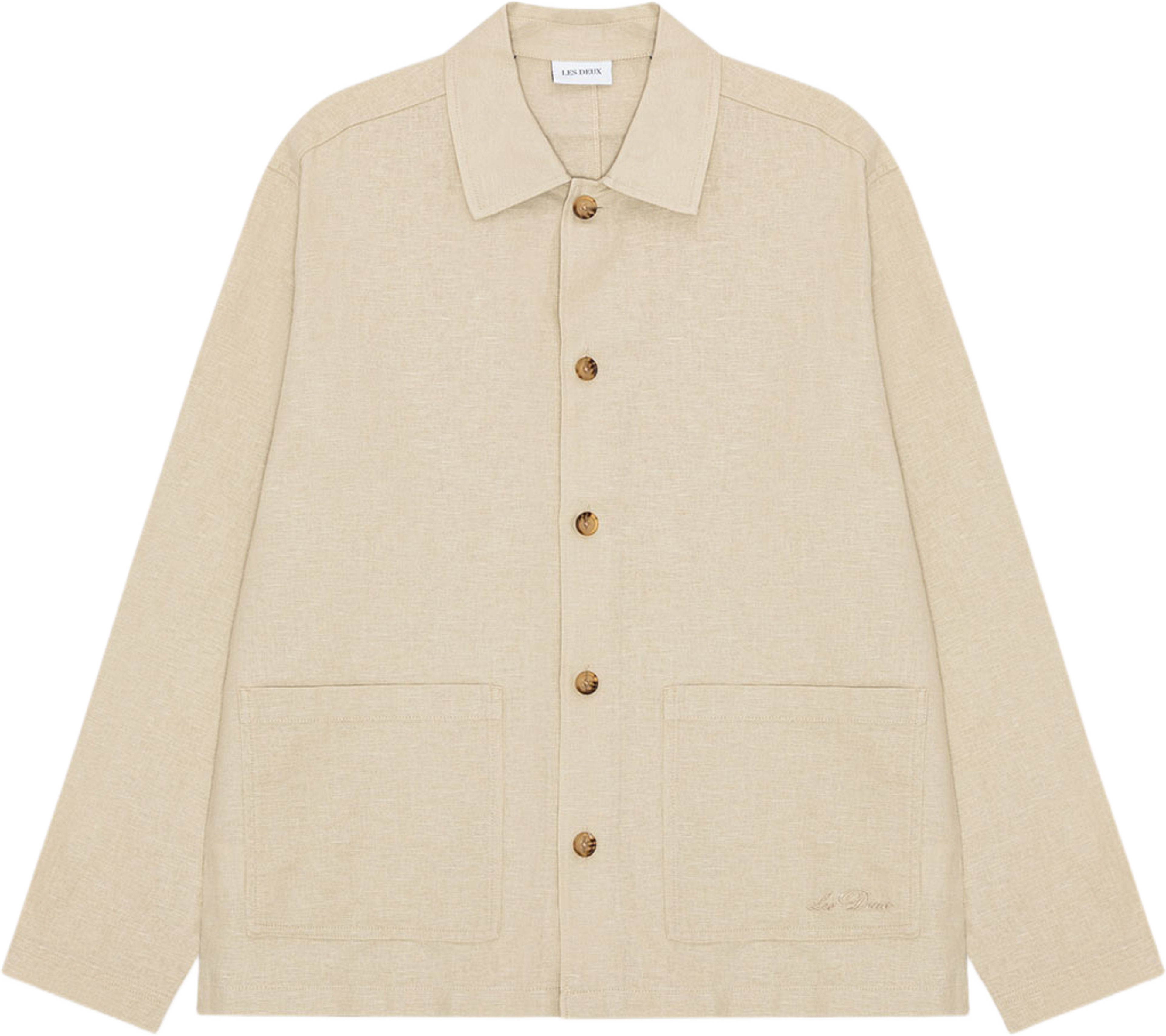Linen Overshirt, från LES DEUX, i färgen Light Sand. Klicka för att öppna bilden i stort format
