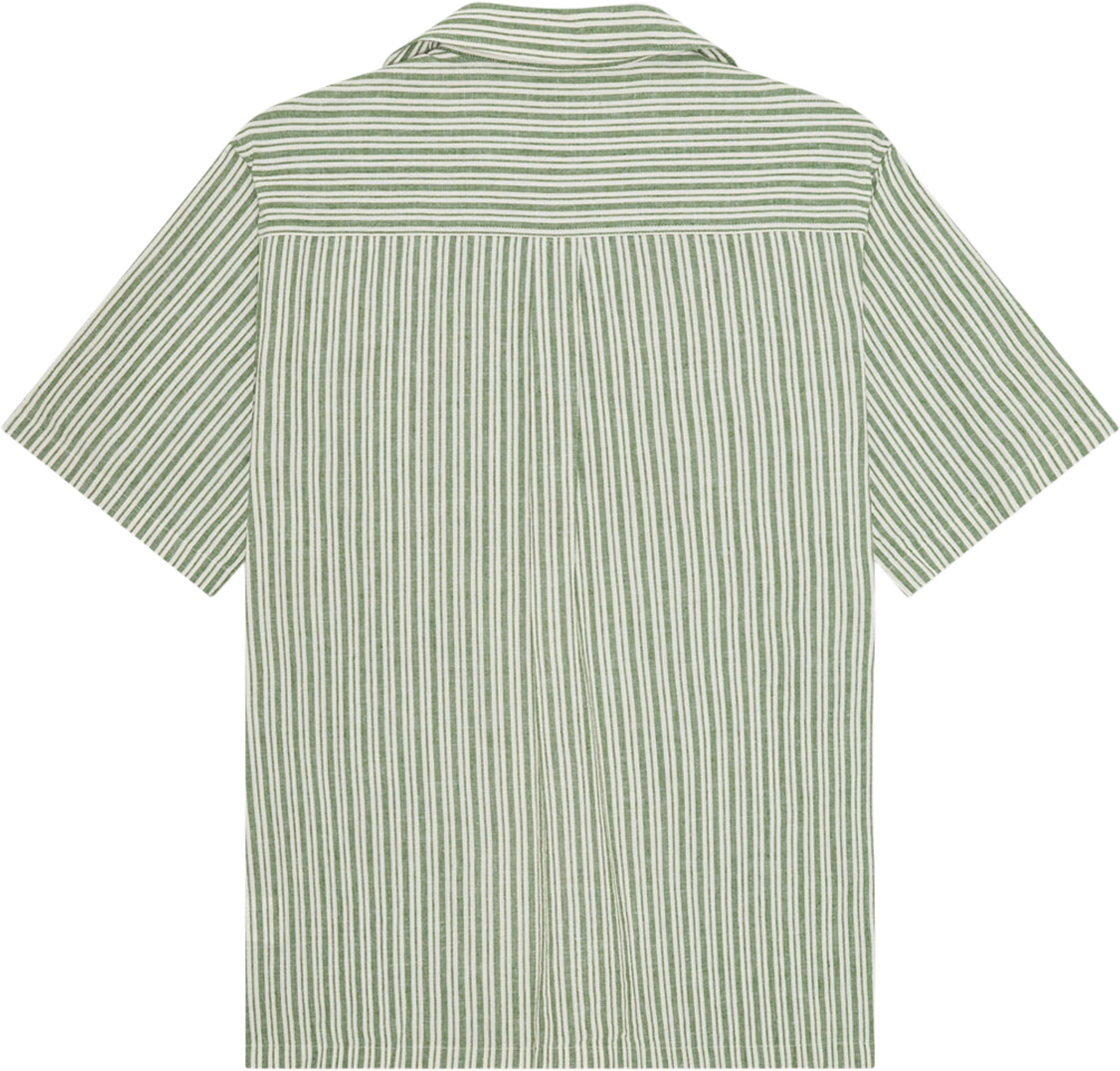 Stripe Cotton-Linen Shirt, från LES DEUX, i färgen Artichoke Green. Klicka för att öppna bilden i stort format
