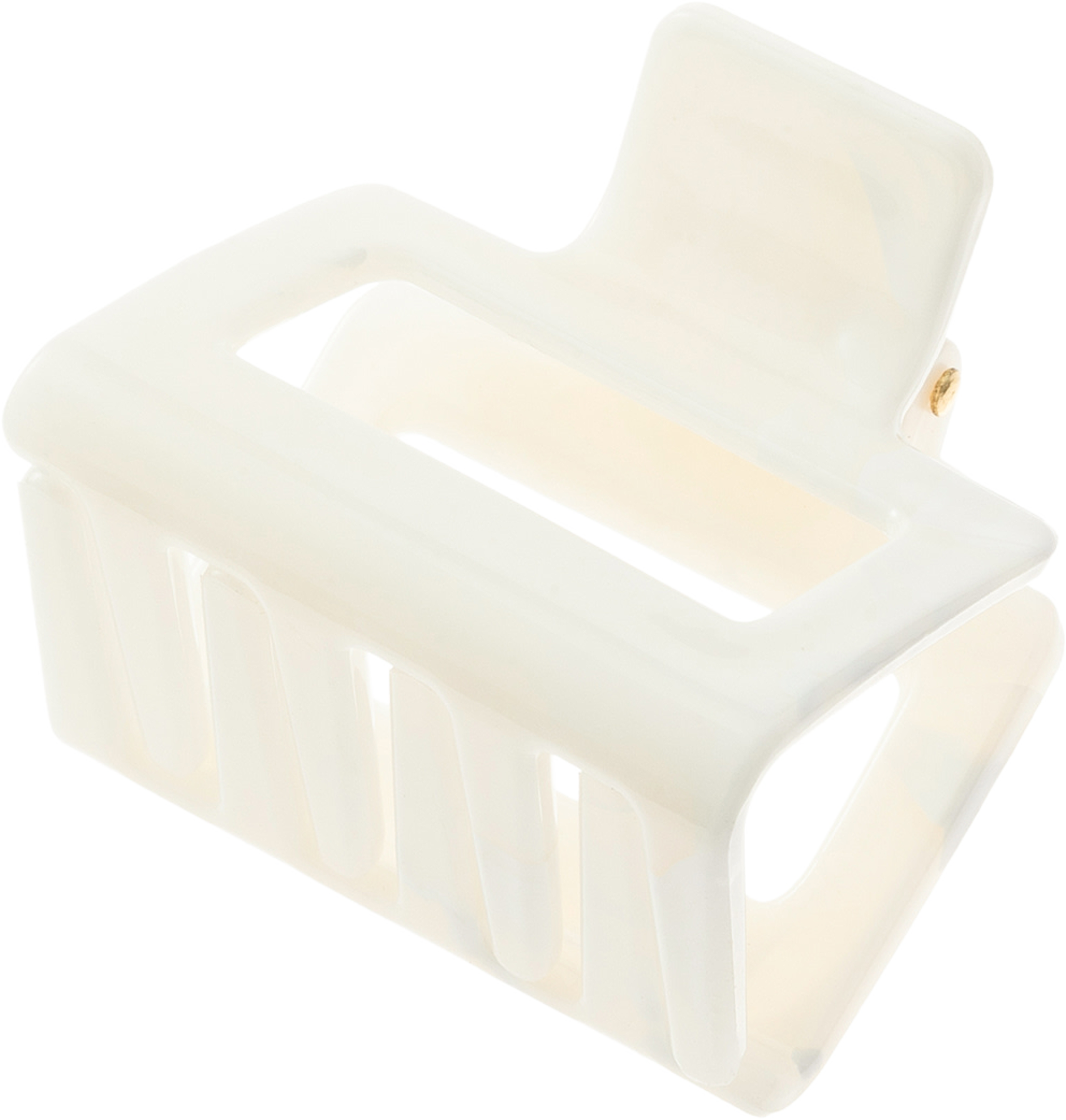 Hårklämma AURORA mini square, från Appear, i färgen Shiny Ivory. Klicka för att öppna bilden i stort format