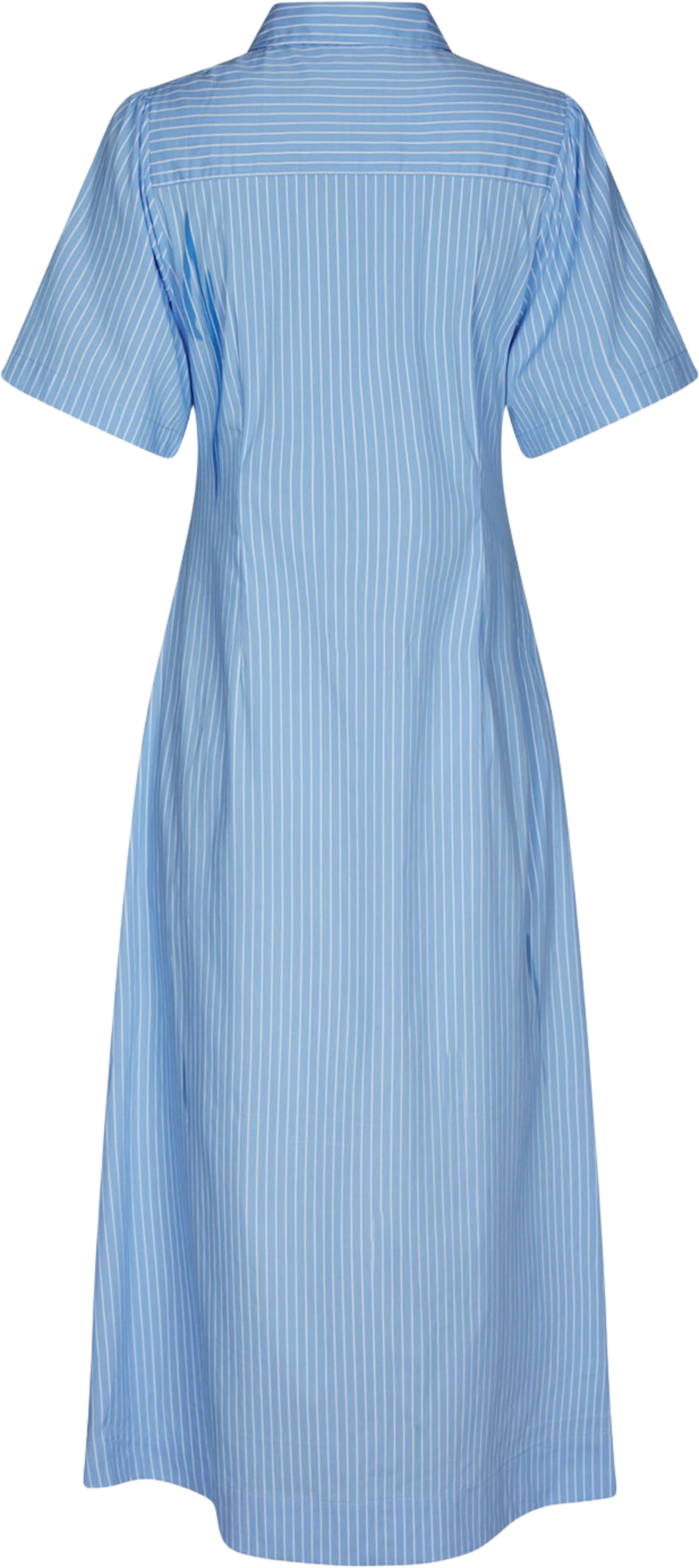 Baia Stripe Poplin Dress, från Neo Noir, i färgen Light Blue. Klicka för att öppna bilden i stort format