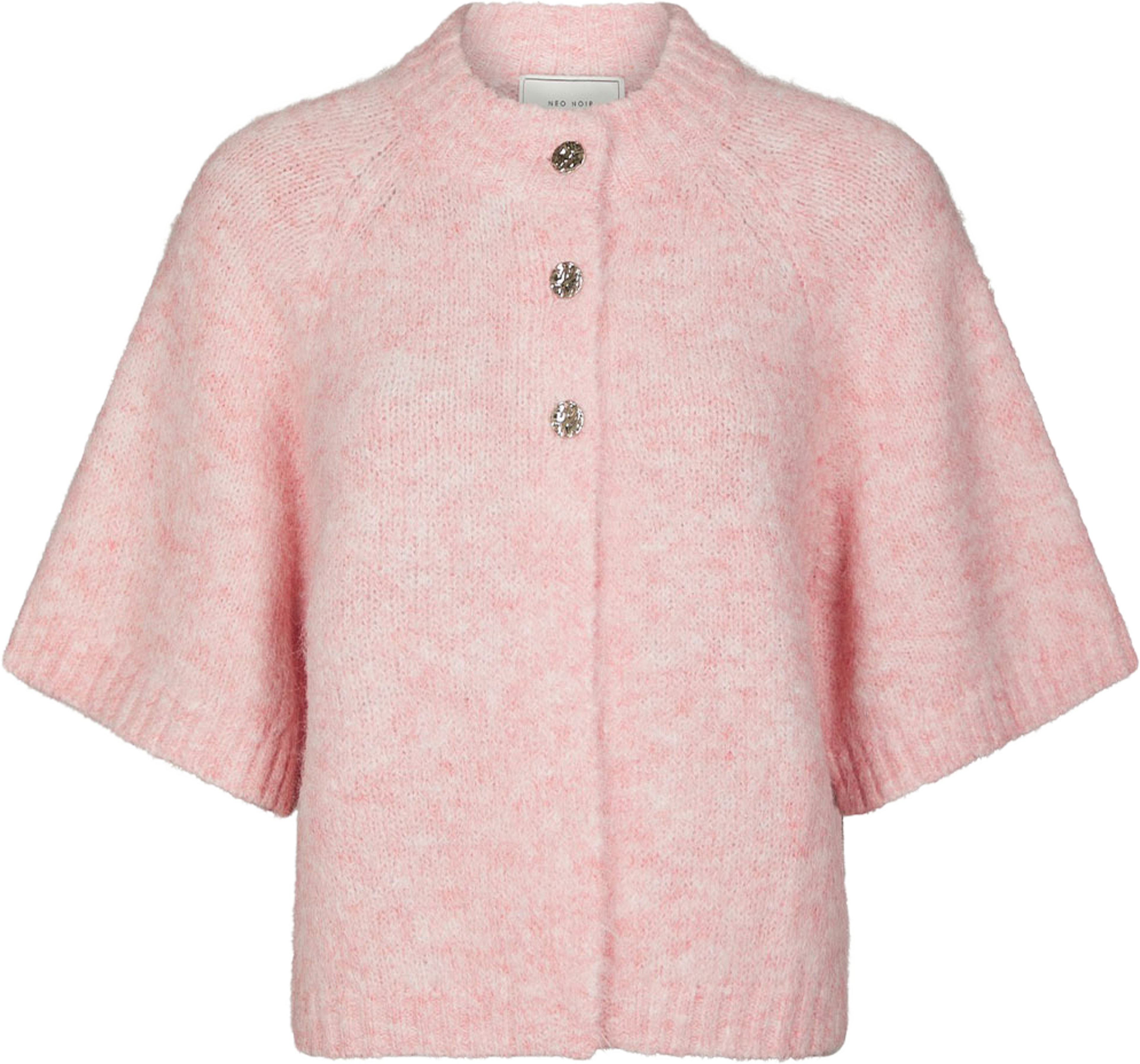 Benuta Fluffy Knit Cardigan, från Neo Noir, i färgen Light Pink. Klicka för att öppna bilden i stort format
