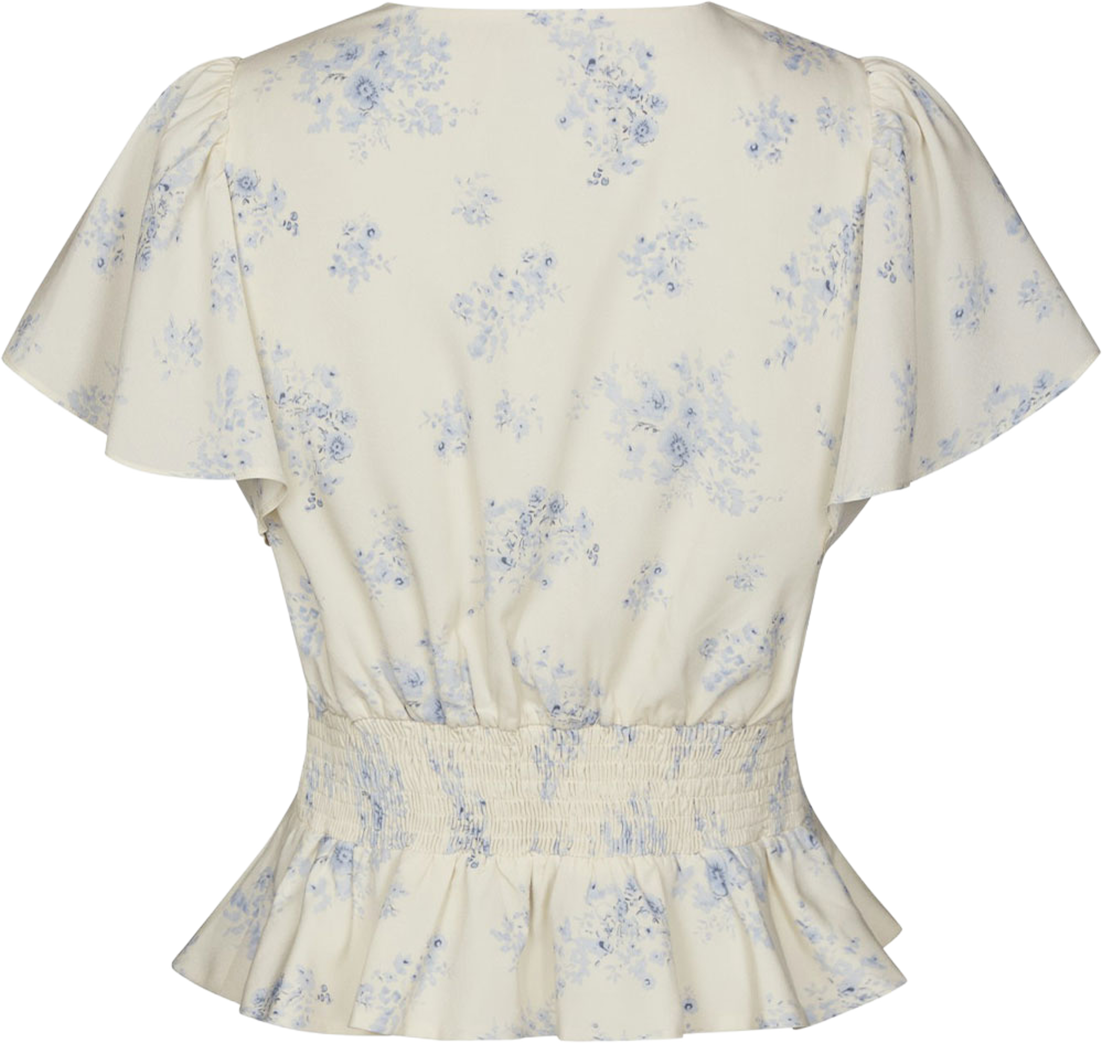 Jasmin Delicate Flower Blouse, från Neo Noir, i färgen Creme. Klicka för att öppna bilden i stort format