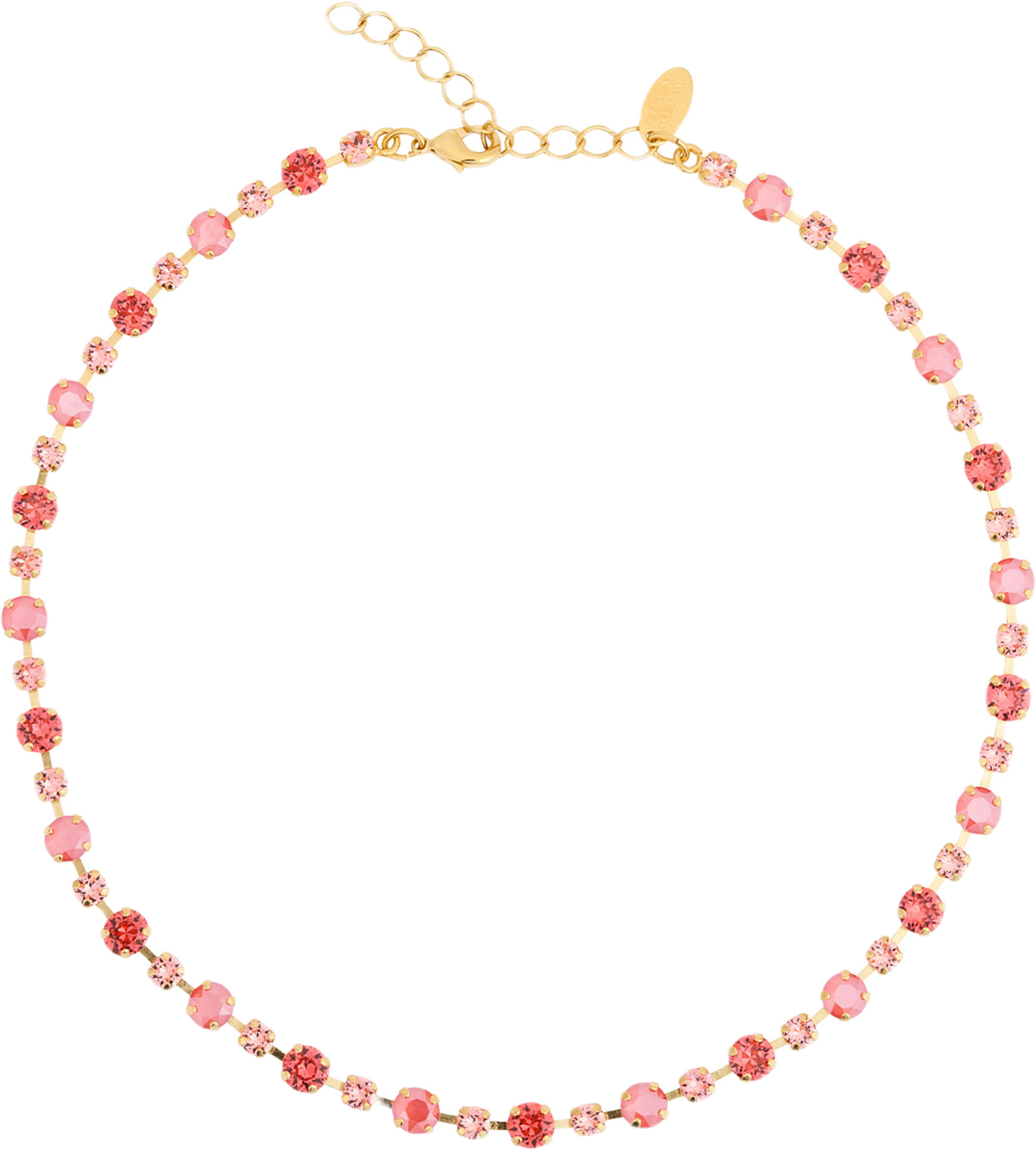 Calanthe Necklace, från Caroline Svedbom, i färgen Light Coral Combo. Klicka för att öppna bilden i stort format