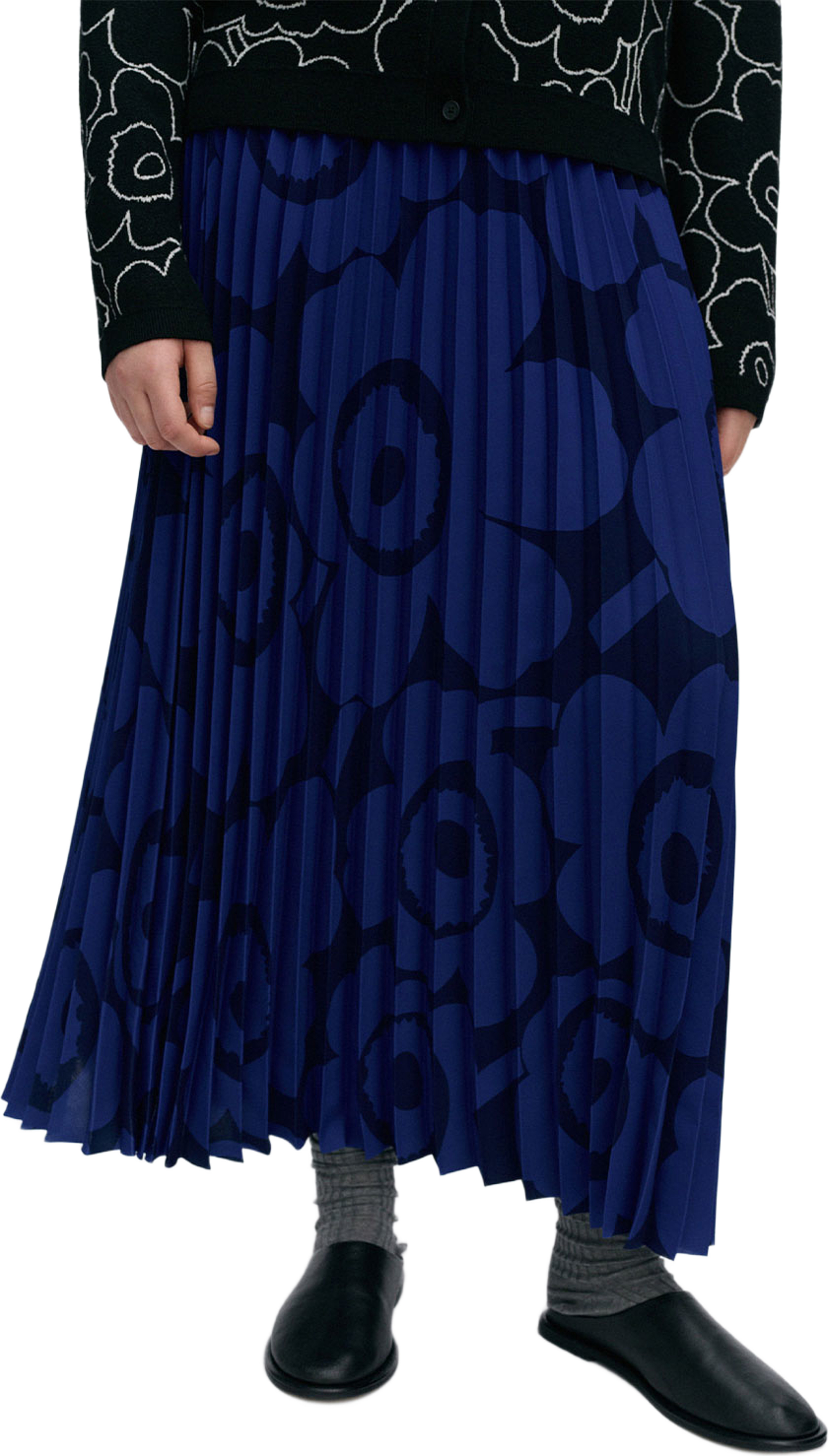 Jatko Unikko, från Marimekko, i färgen Blue, Dark Blue. Klicka för att öppna bilden i stort format