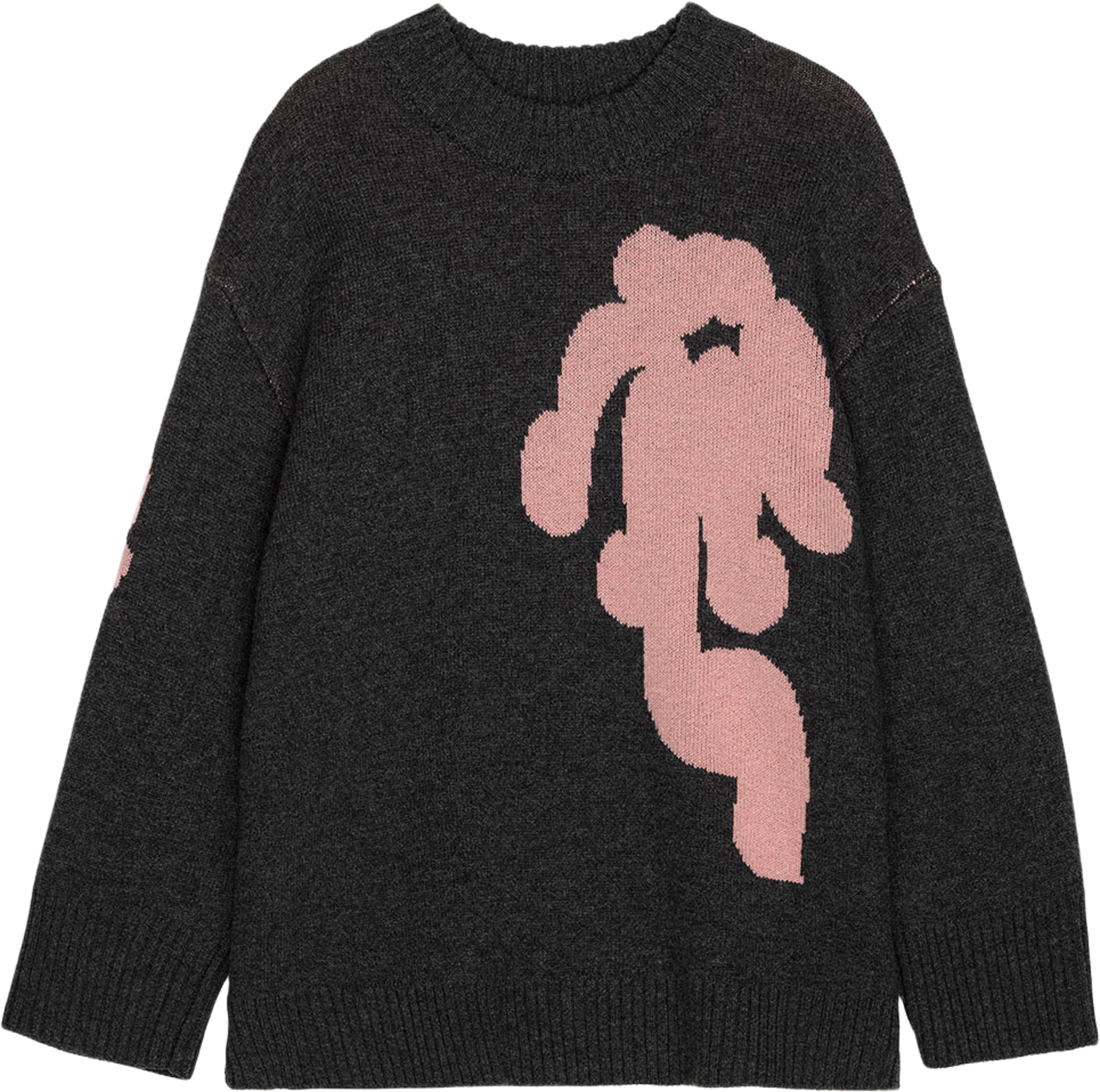 Kartakteri Kukkahattu, från Marimekko, i färgen Dark Grey, Light Pink. Klicka för att öppna bilden i stort format