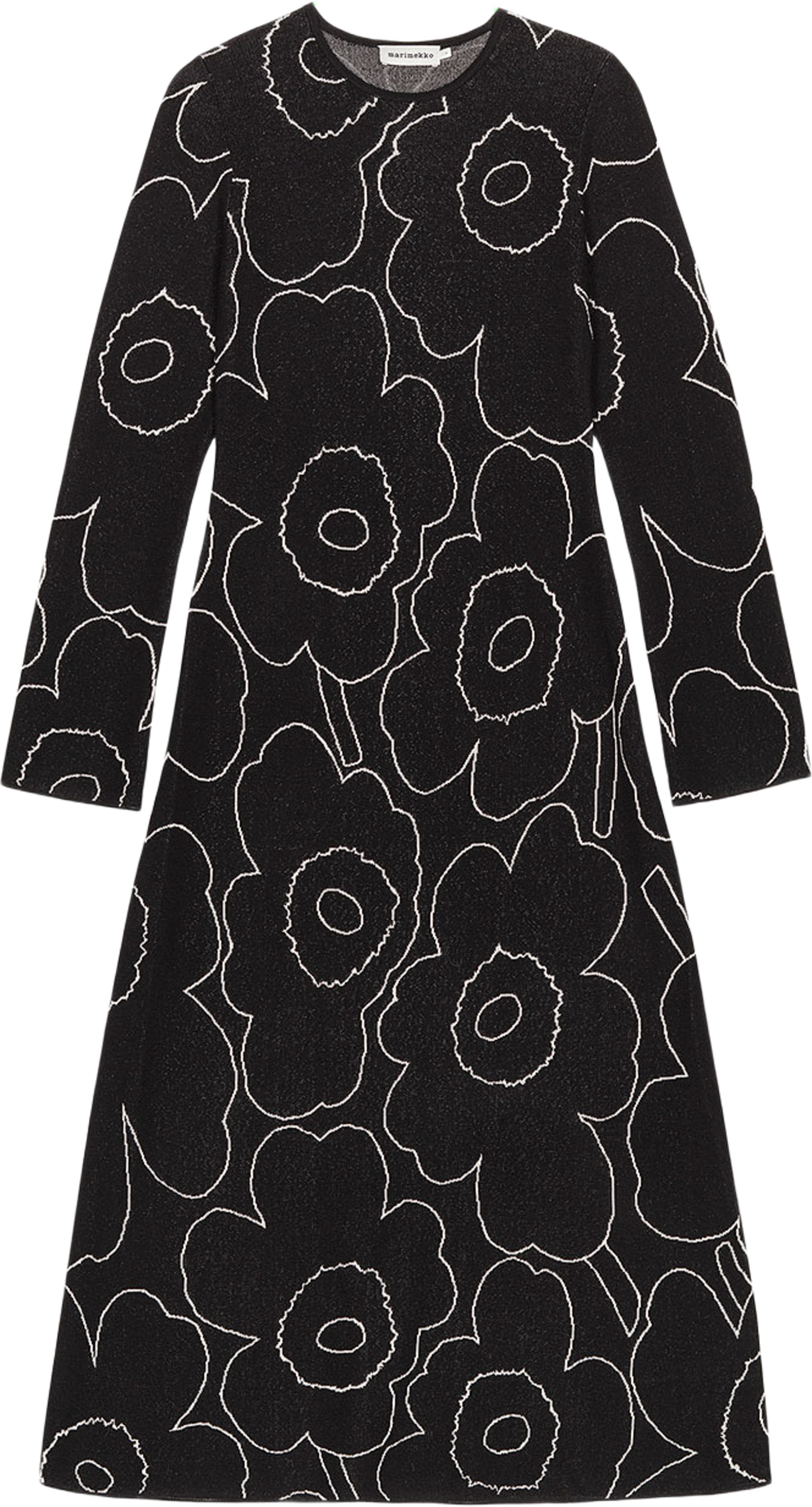 Takaisin Piirto Unikko, från Marimekko, i färgen Black, Off White. Klicka för att öppna bilden i stort format