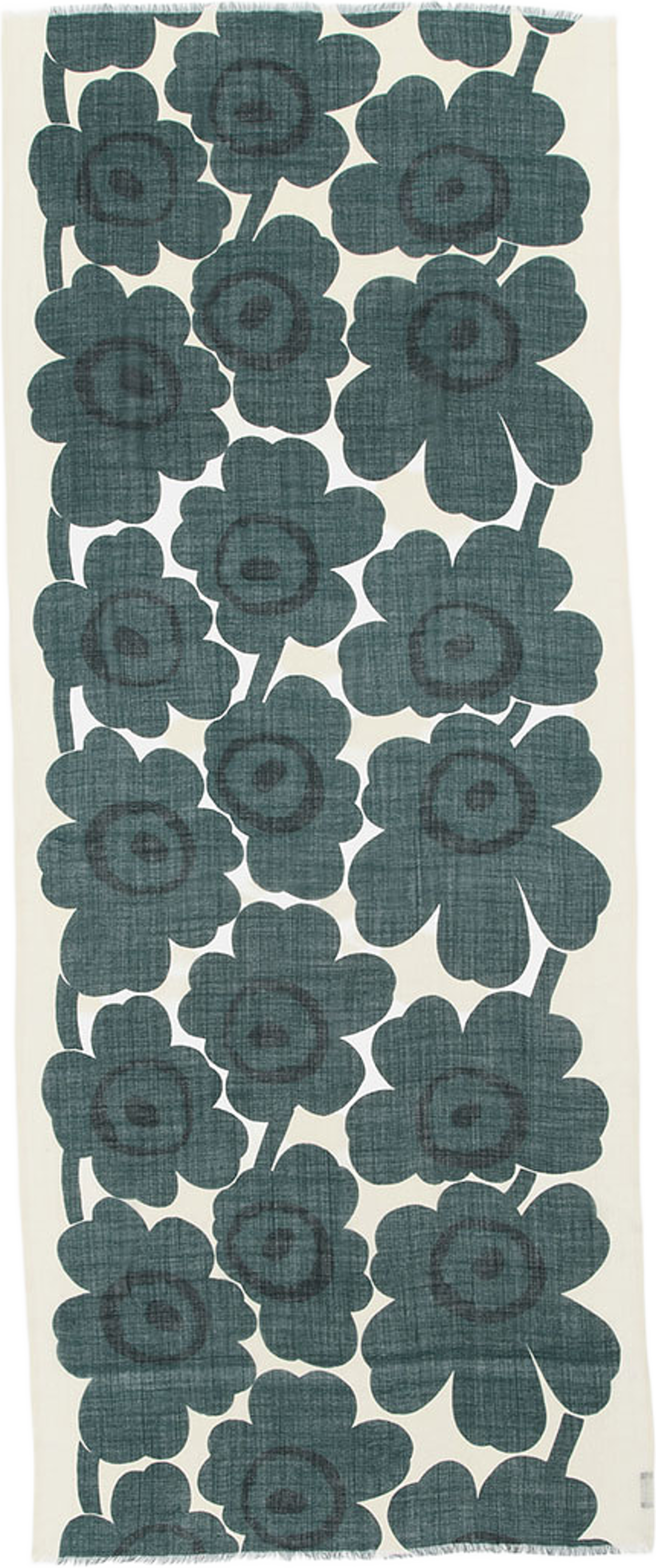 Fiore Unikko, från Marimekko, i färgen Dark Green, Light Yellow. Klicka för att öppna bilden i stort format