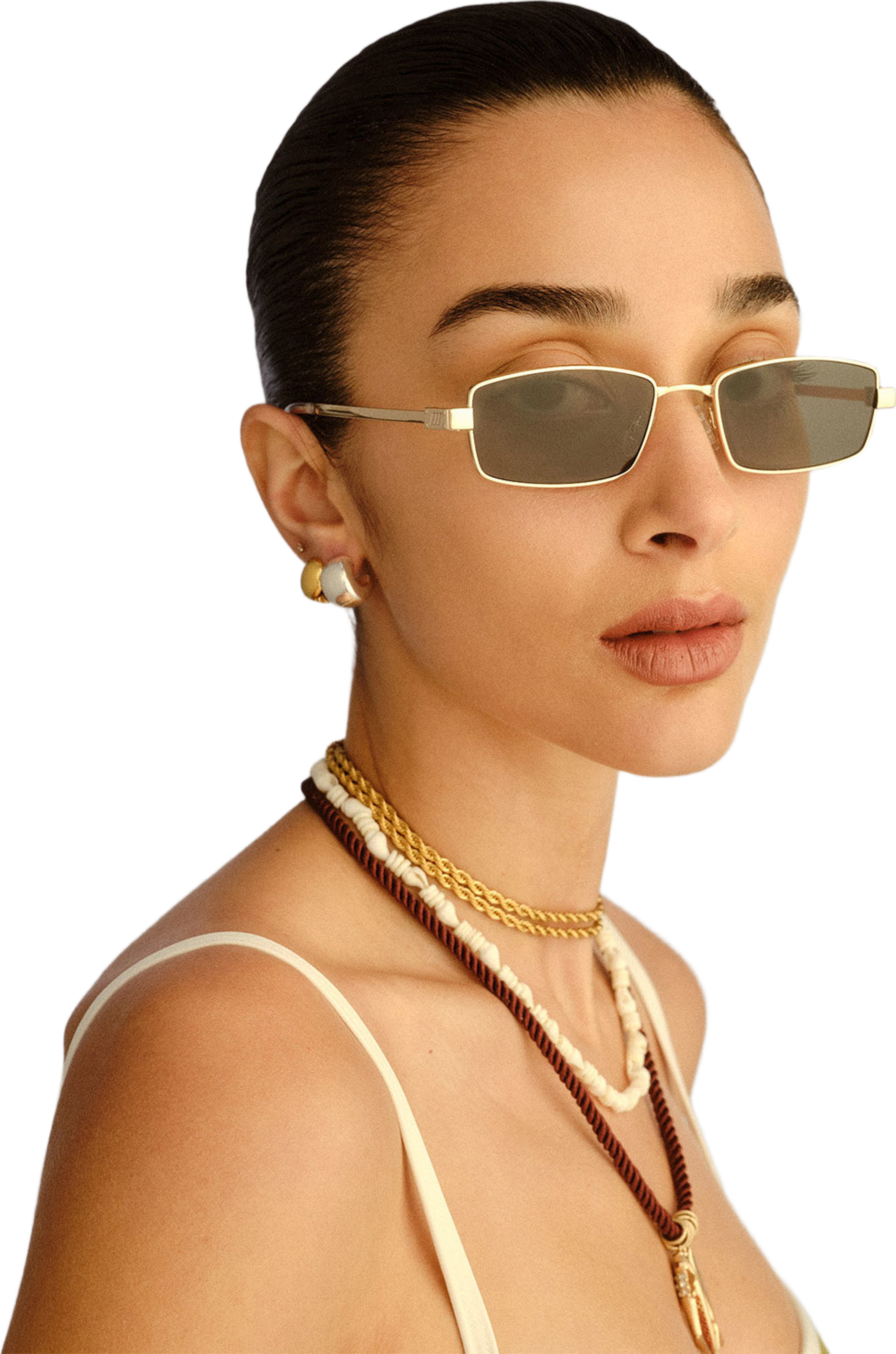 Bizarro, från Le Specs, i färgen Bright Gold / Clear. Klicka för att öppna bilden i stort format