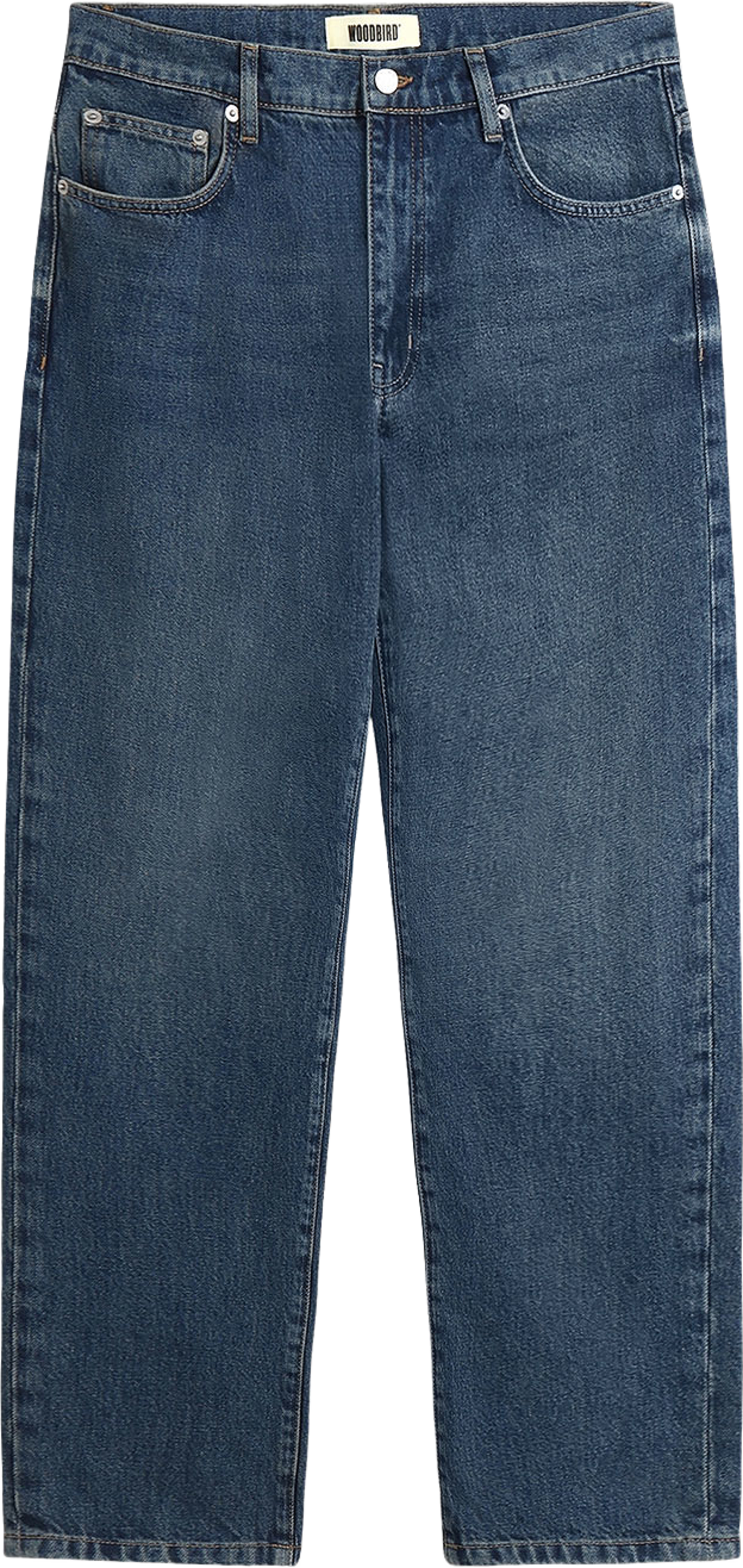 Doc Blaze Jeans, från Woodbird, i färgen Dark Blue. Klicka för att öppna bilden i stort format