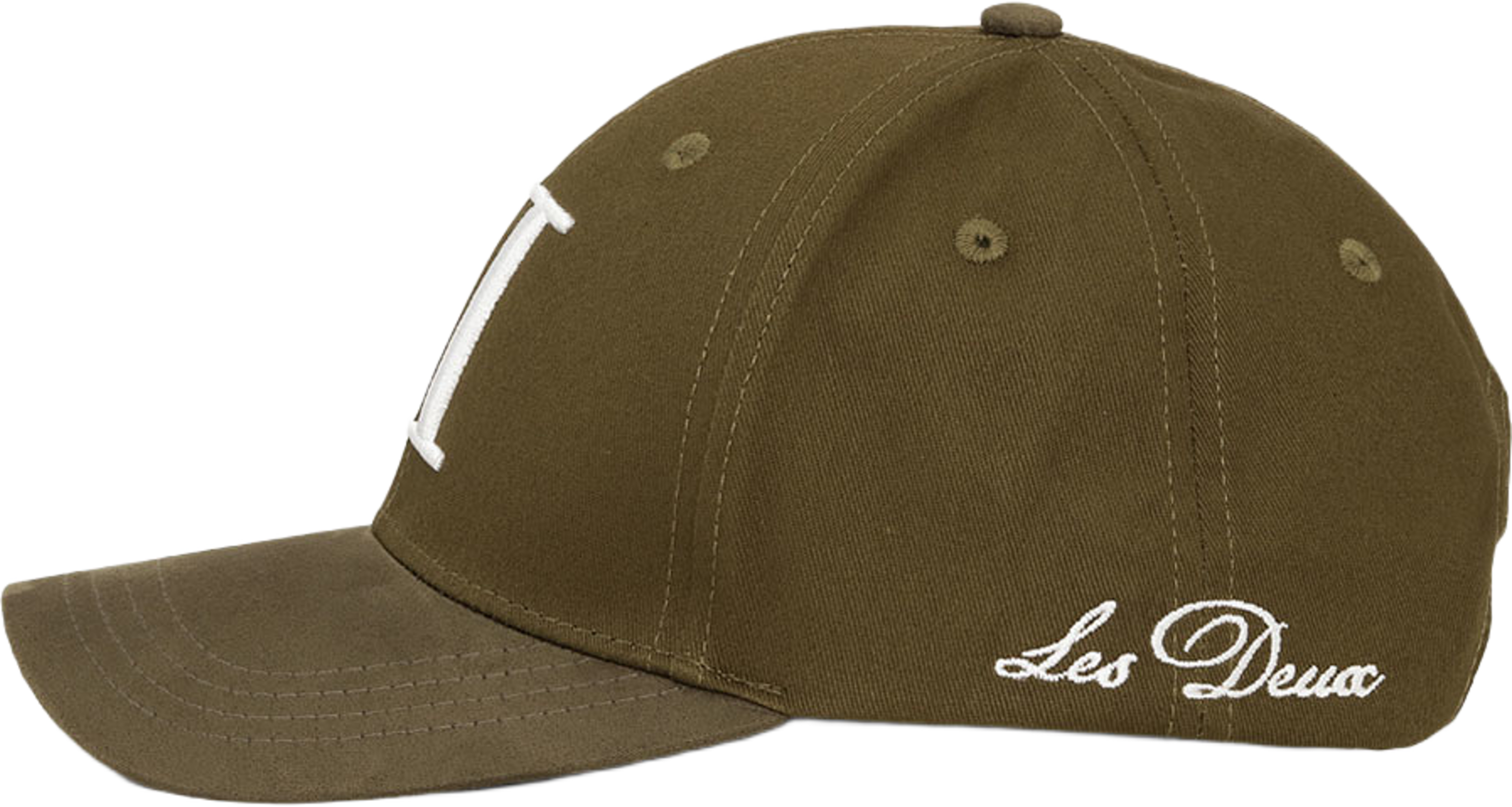 Baseball Cap Suede II, från LES DEUX, i färgen Olive Night Green. Klicka för att öppna bilden i stort format
