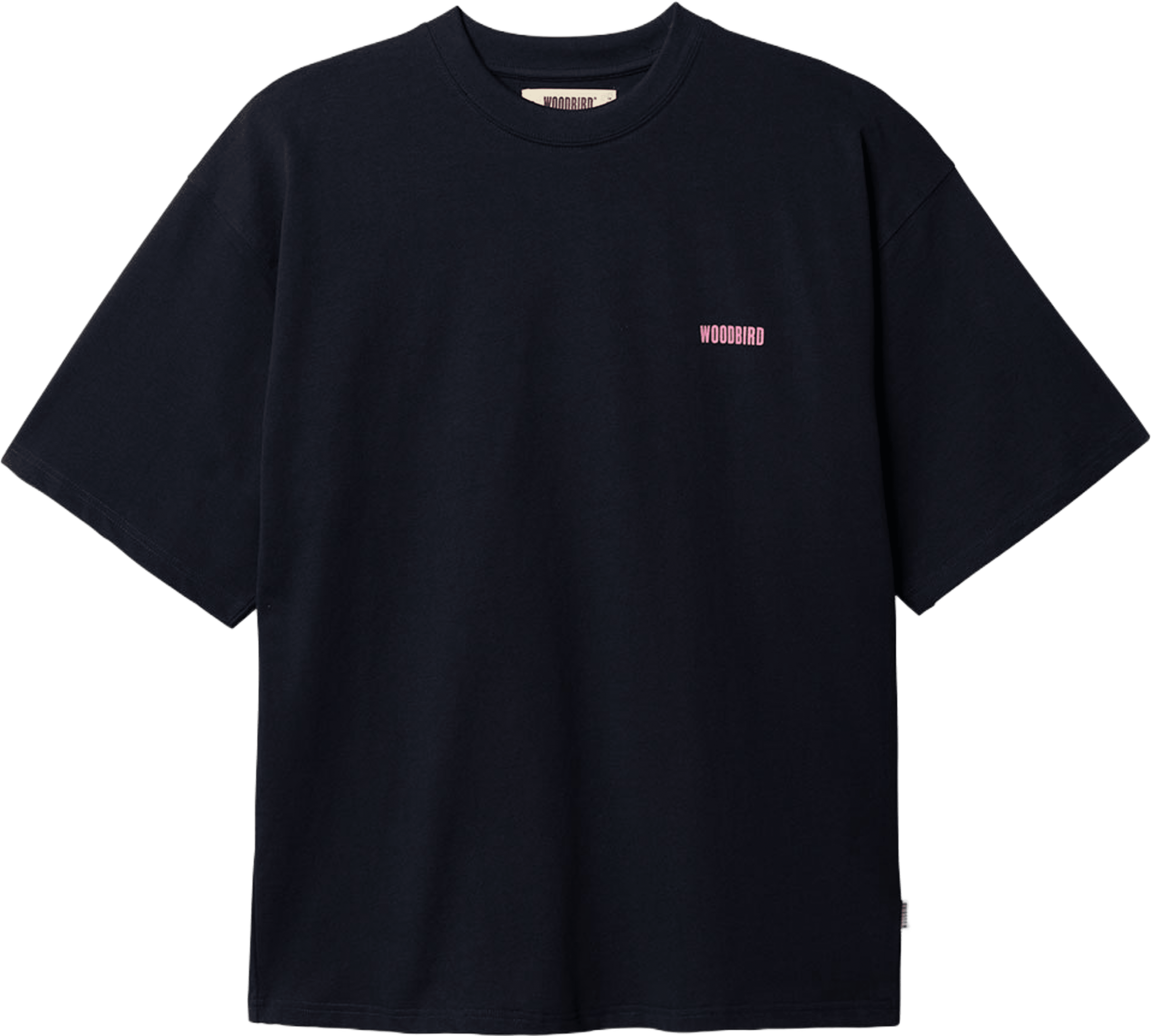 Beam Book Tee, från Woodbird, i färgen Dark Navy. Klicka för att öppna bilden i stort format