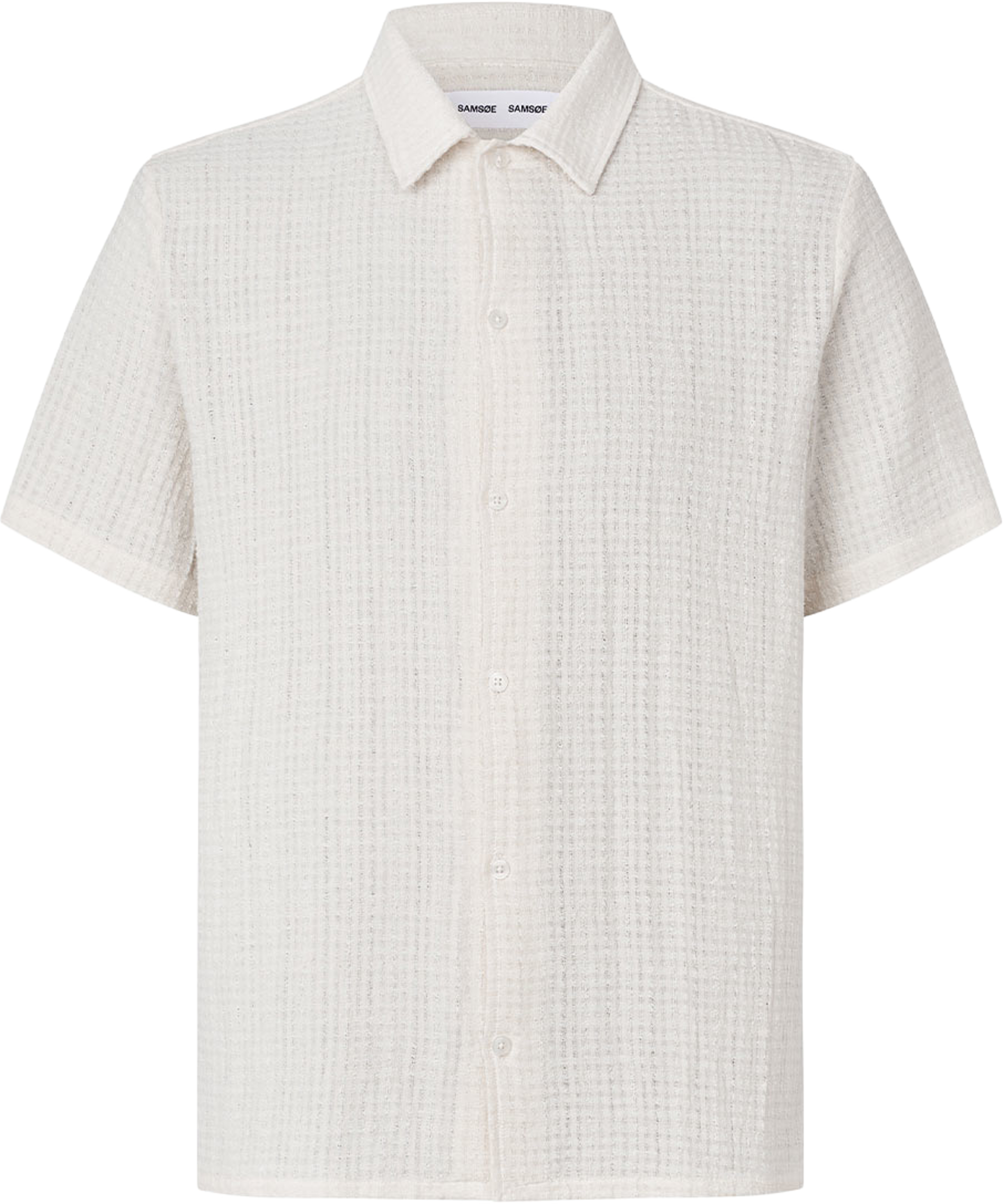Saavan JX Shirt 16066, från SAMSOE SAMSOE, i färgen Clear Cream. Klicka för att öppna bilden i stort format