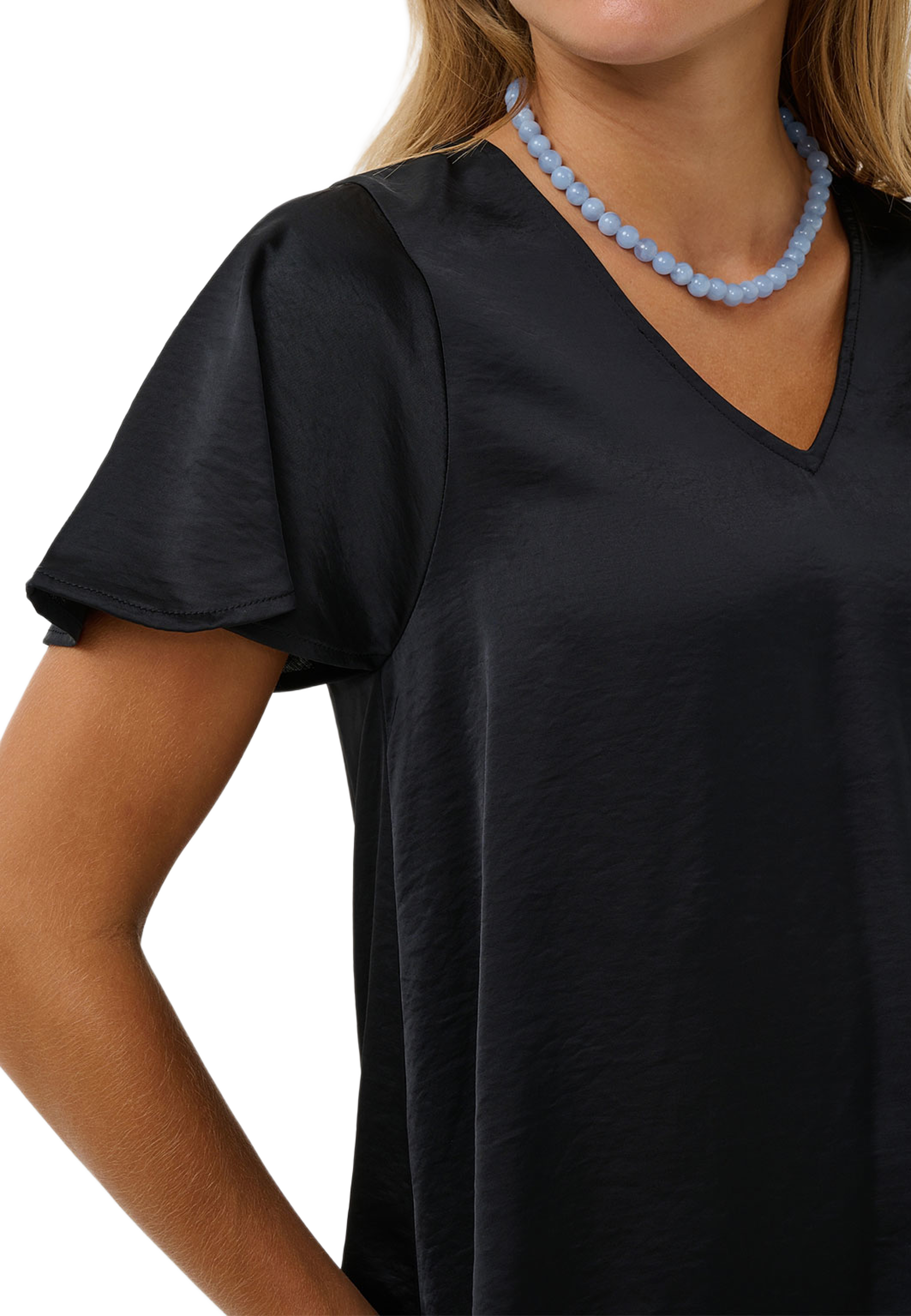 PananSZ BS Blouse, från Saint Tropez, i färgen Black. Klicka för att öppna bilden i stort format