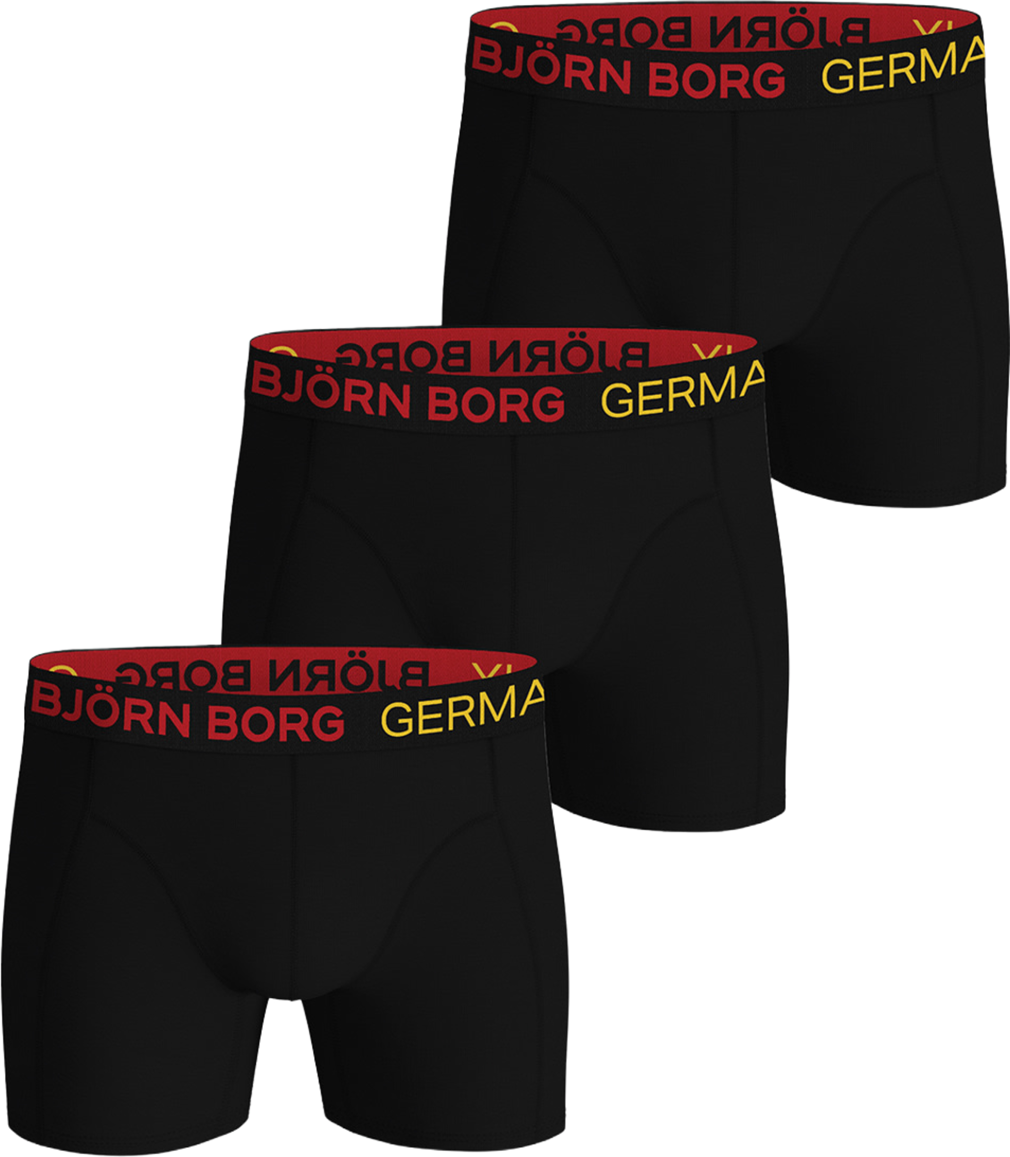 Cotton Stretch Boxer Germany 3p, från Björn Borg, i färgen Multipack 1. Klicka för att öppna bilden i stort format
