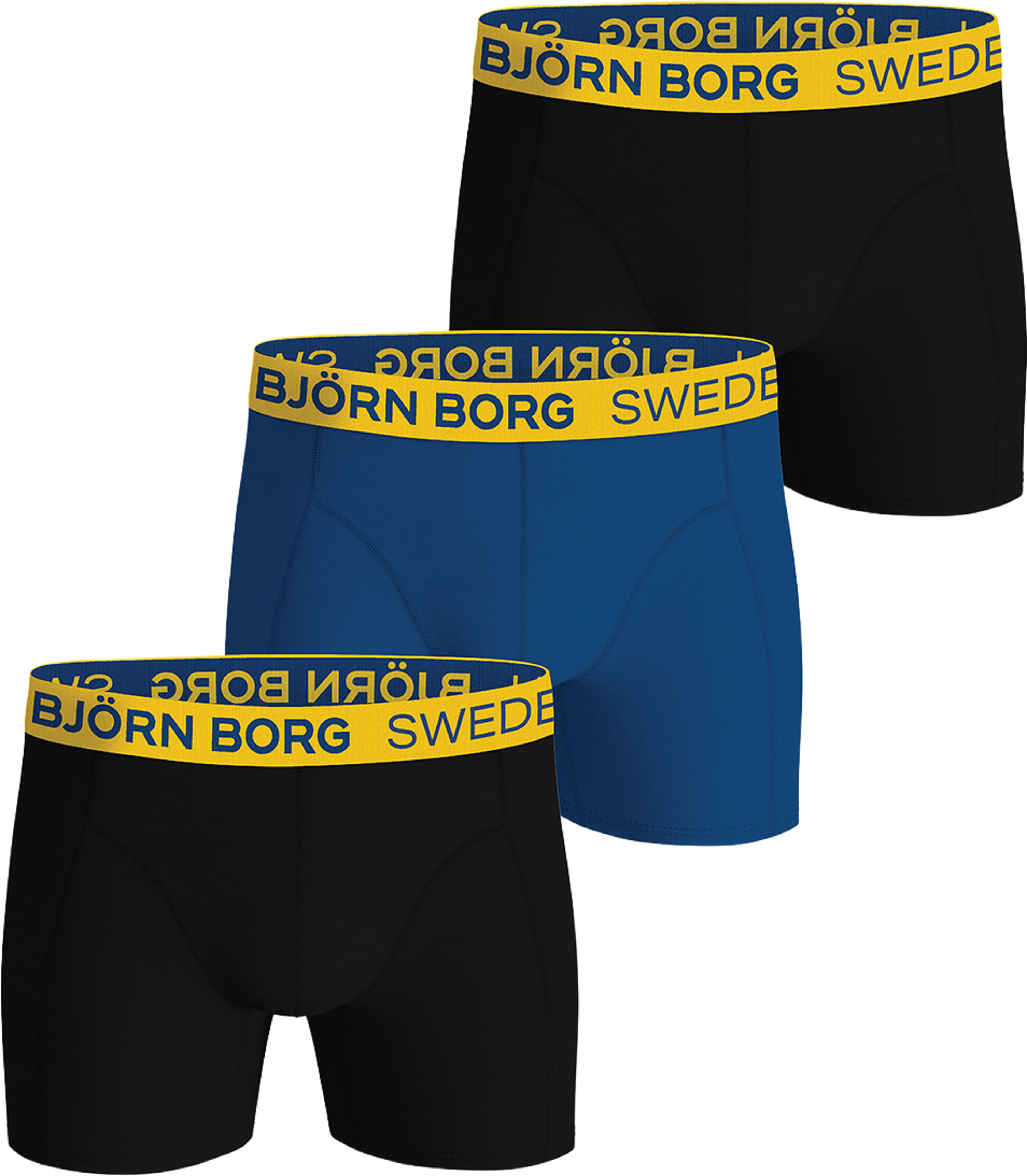 Cotton Stretch Boxer Sweden 3p, från Björn Borg, i färgen Multipack 1. Klicka för att öppna bilden i stort format