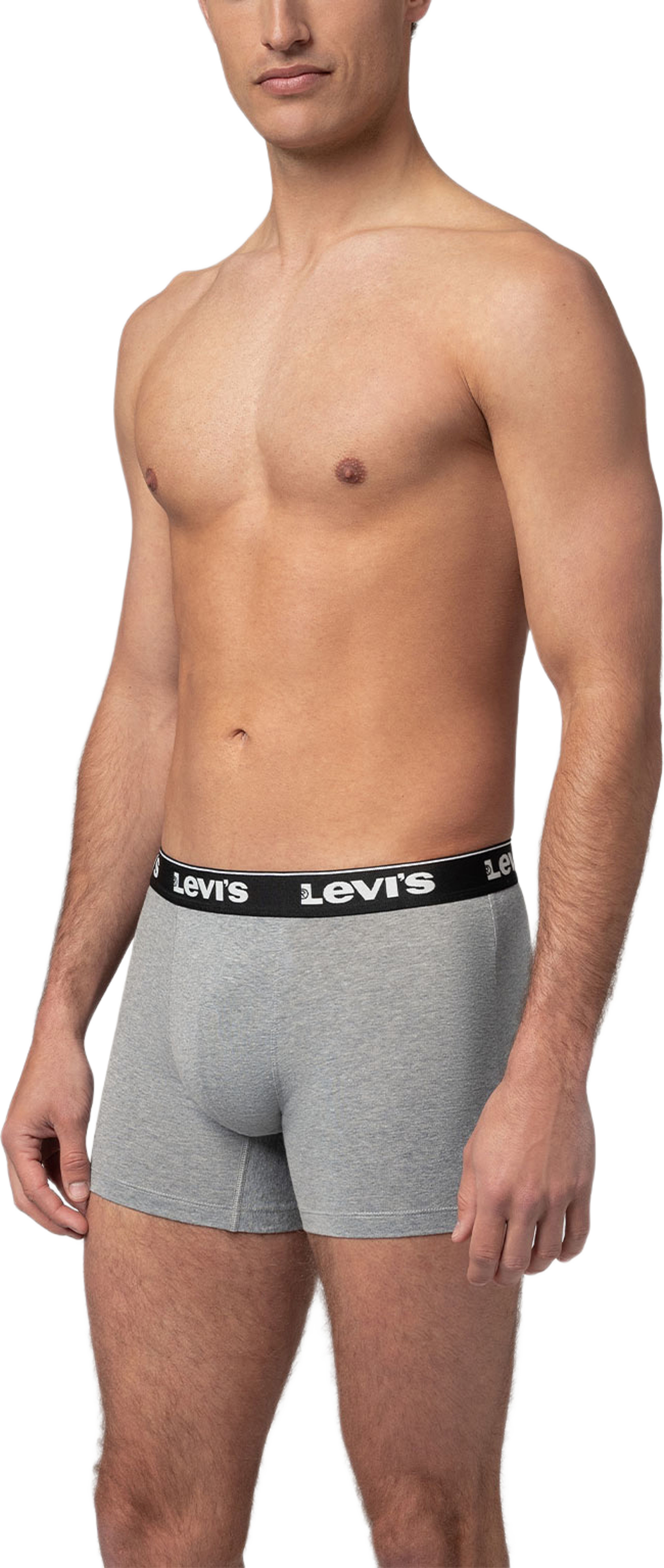 Levi's Repeat Logo Boxer brief 3-Pack, från Levi's, i färgen Grey Combo. Klicka för att öppna bilden i stort format