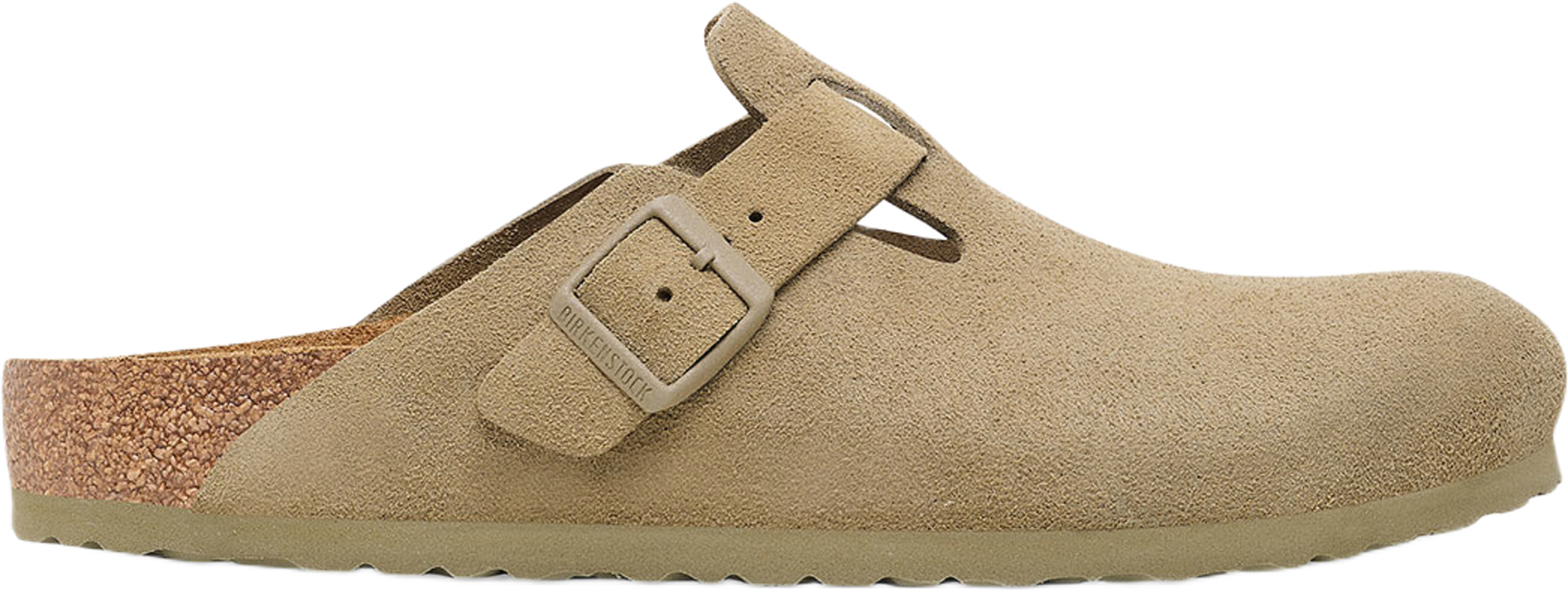 Boston LEVE, från Birkenstock, i färgen Faded Khaki. Klicka för att öppna bilden i stort format